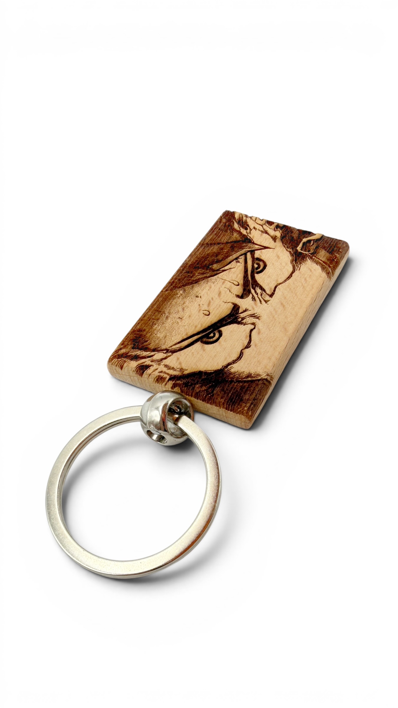 Deku Occhi My hero accademia - Portachiavi in legno inciso 