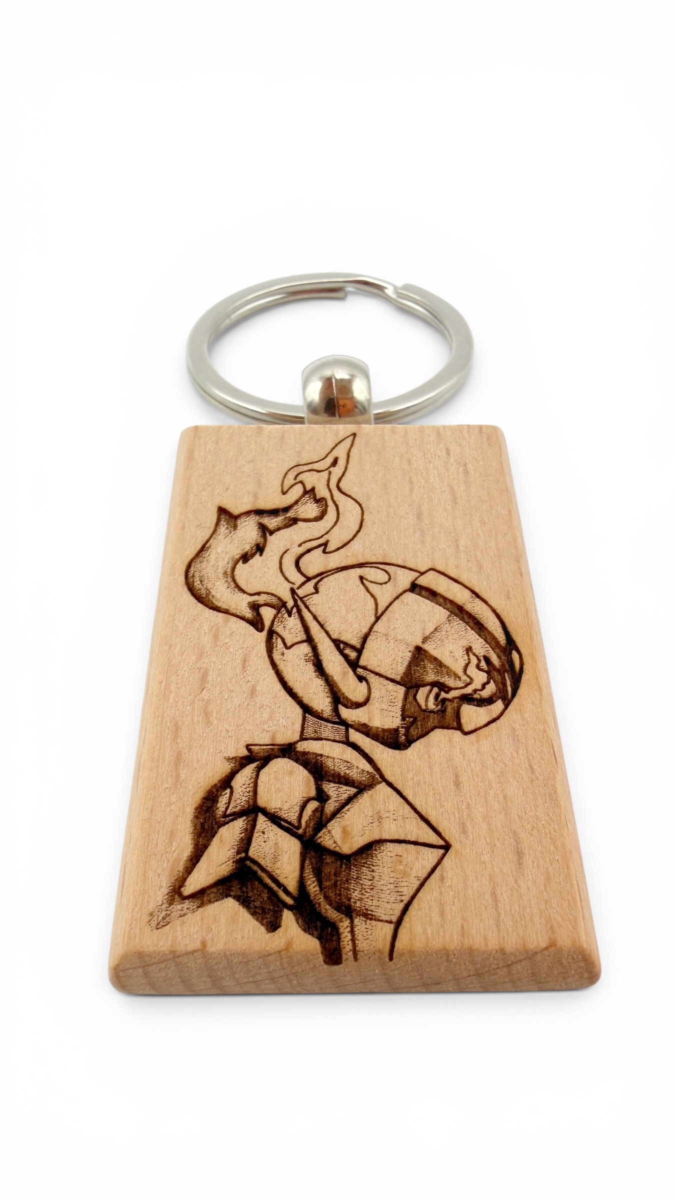 Ceruledge Pokemon - Portachiavi in legno inciso 