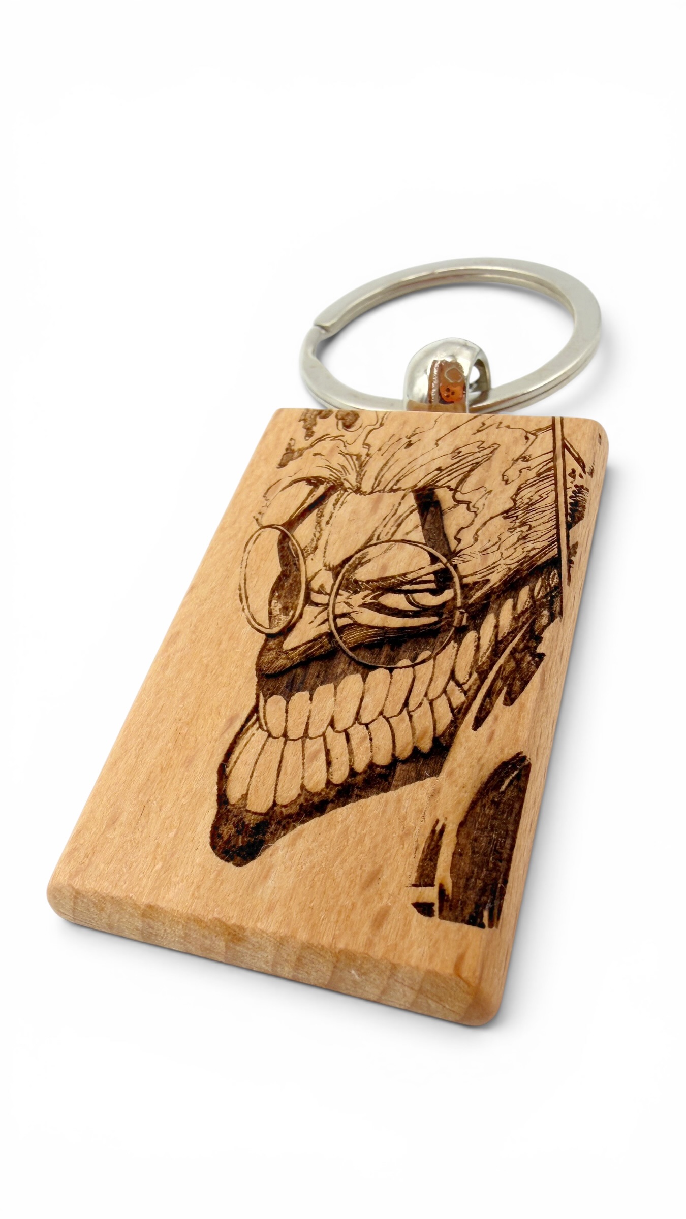 Takakura Dandadan - Portachiavi in legno inciso 