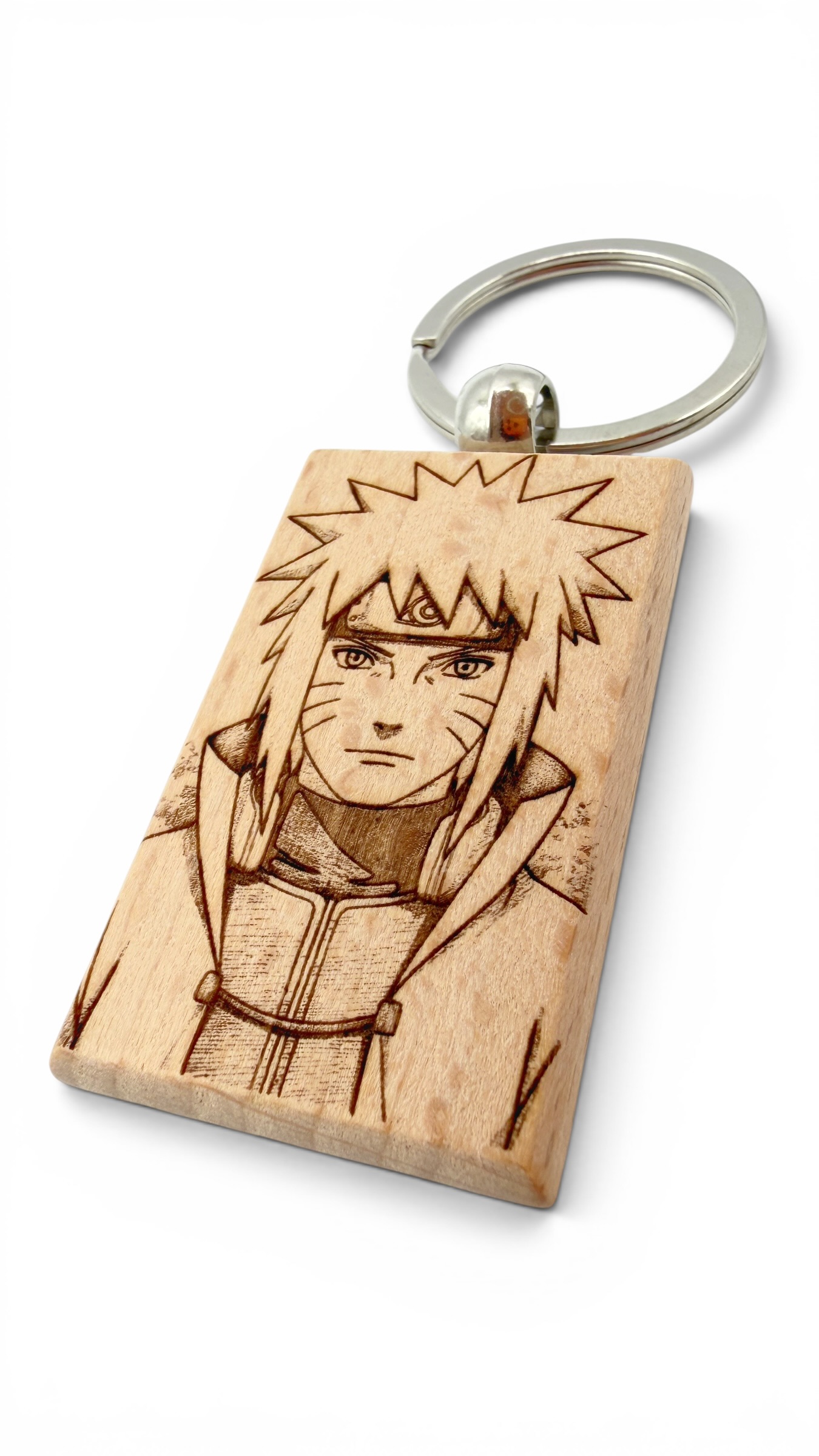 Minato Naruto - Portachiavi in legno inciso 