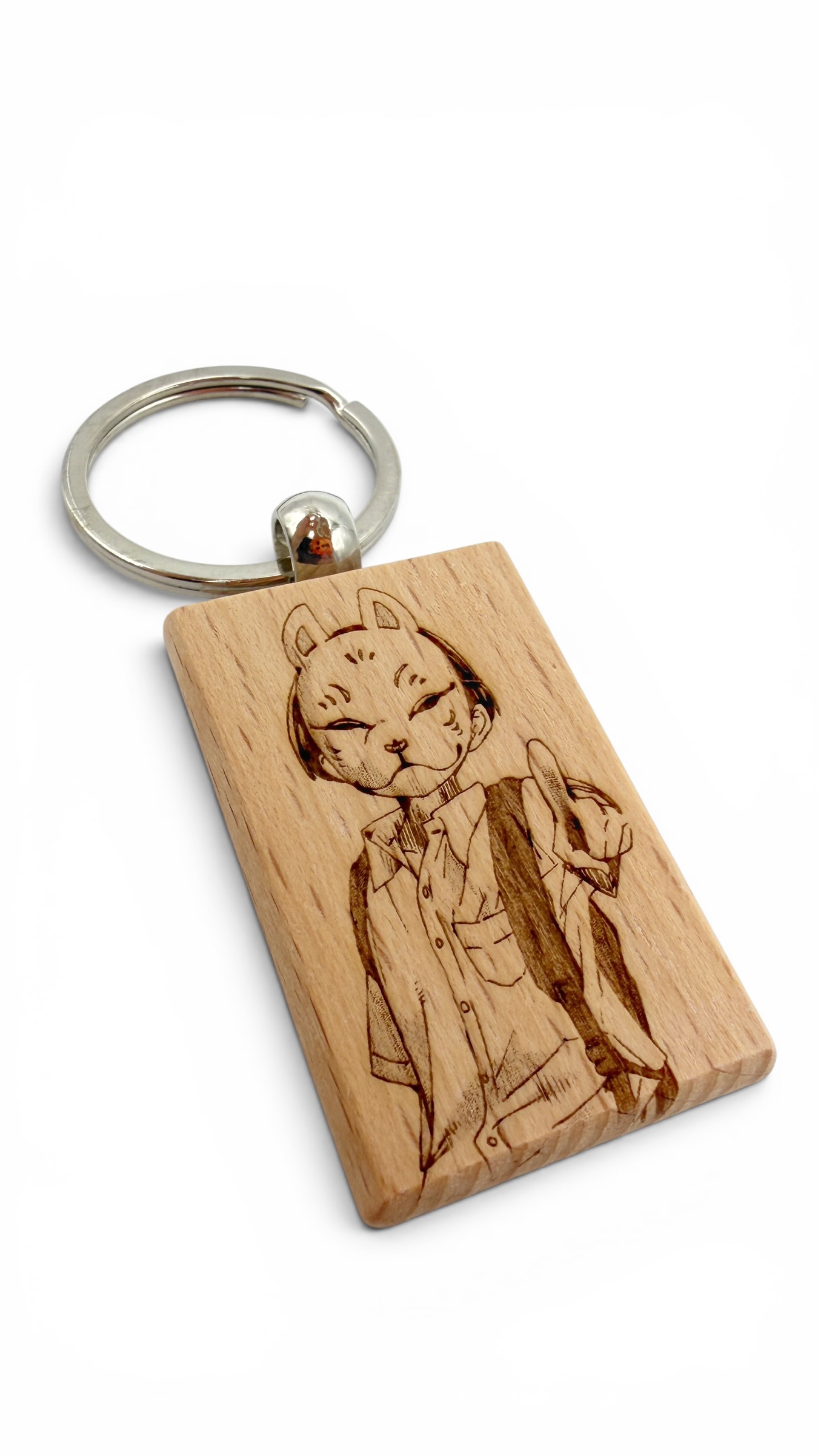 Kyotaro The dangers in my heart - Portachiavi in legno inciso 