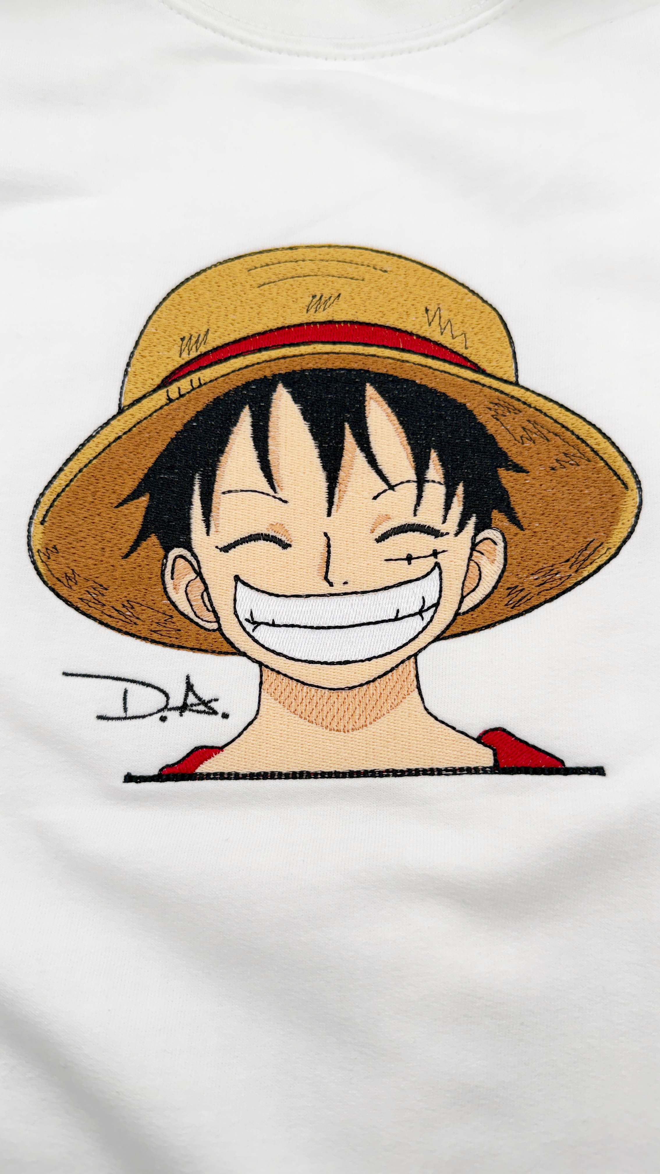 Luffy Sorriso One Piece - Felpa ricamata