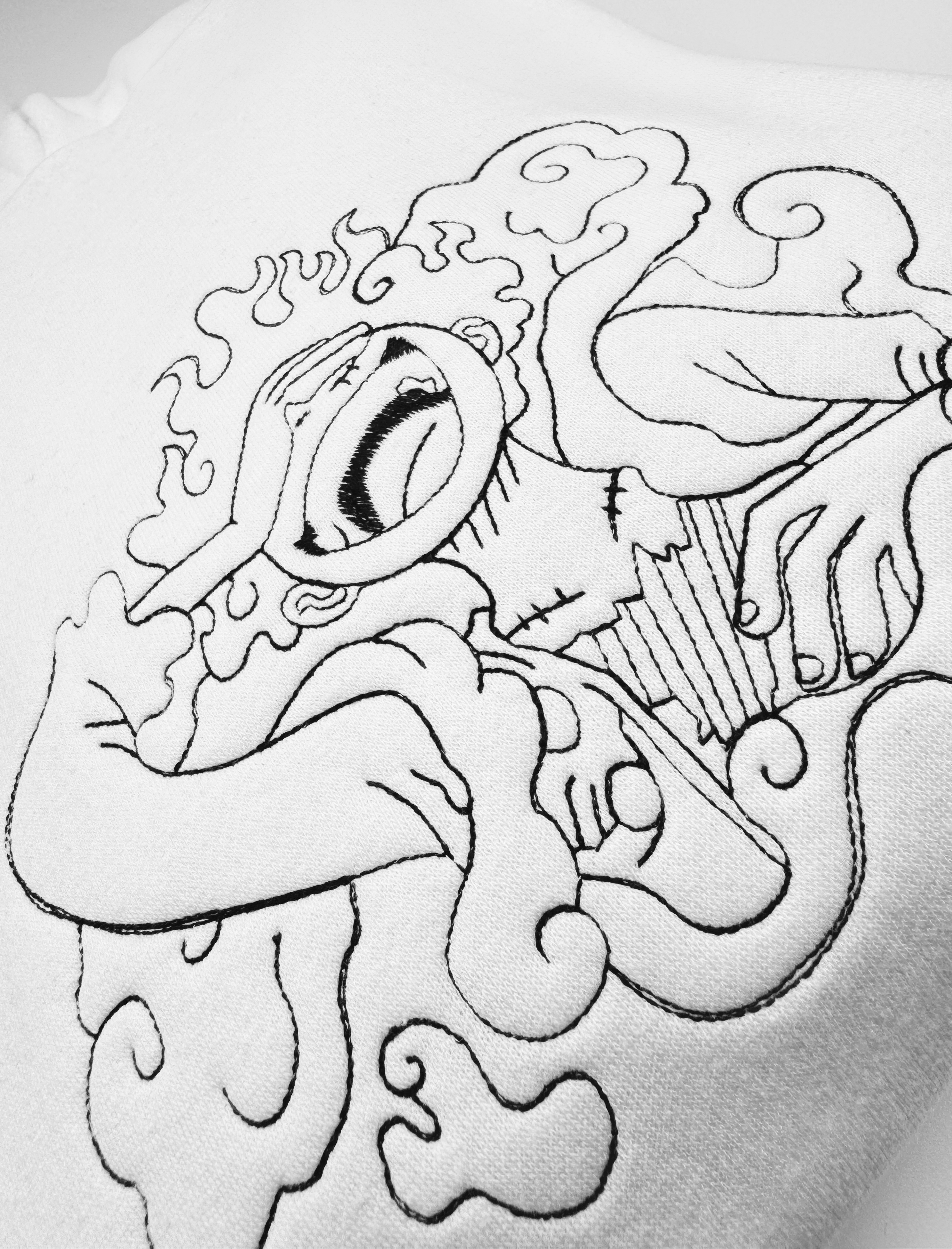 Ferlpa Ricamata One Piece Gear 5 Stilizzato