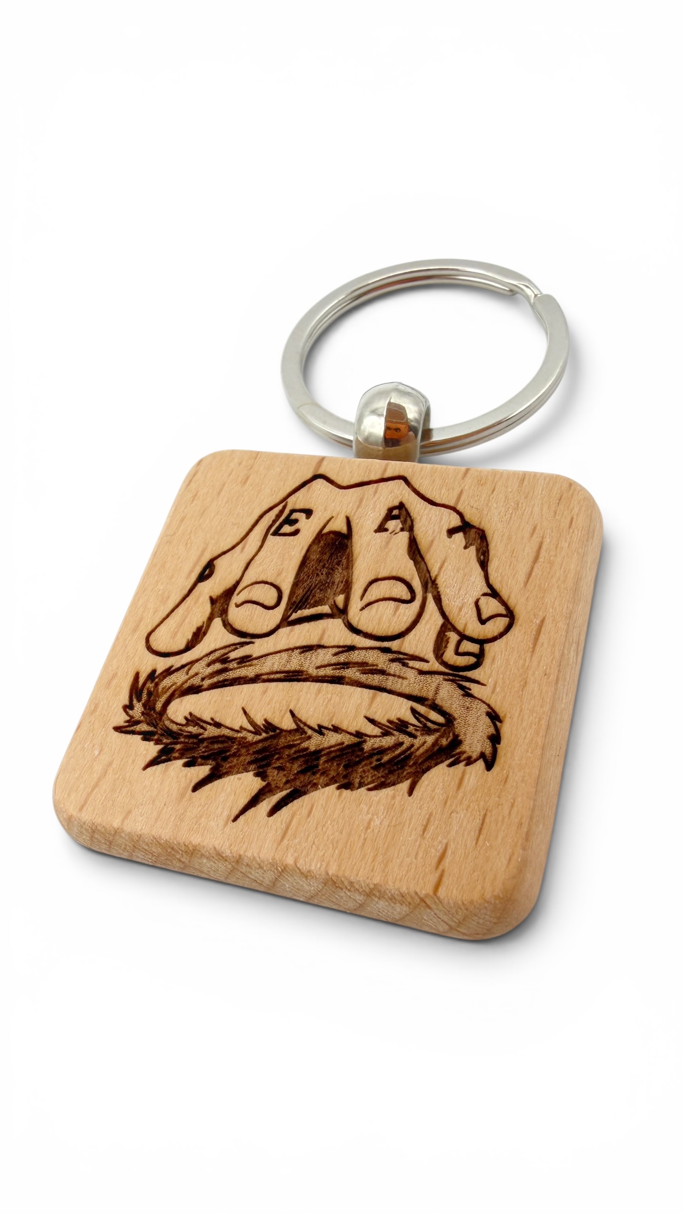 Law Room One Piece - Portachiavi in legno inciso 