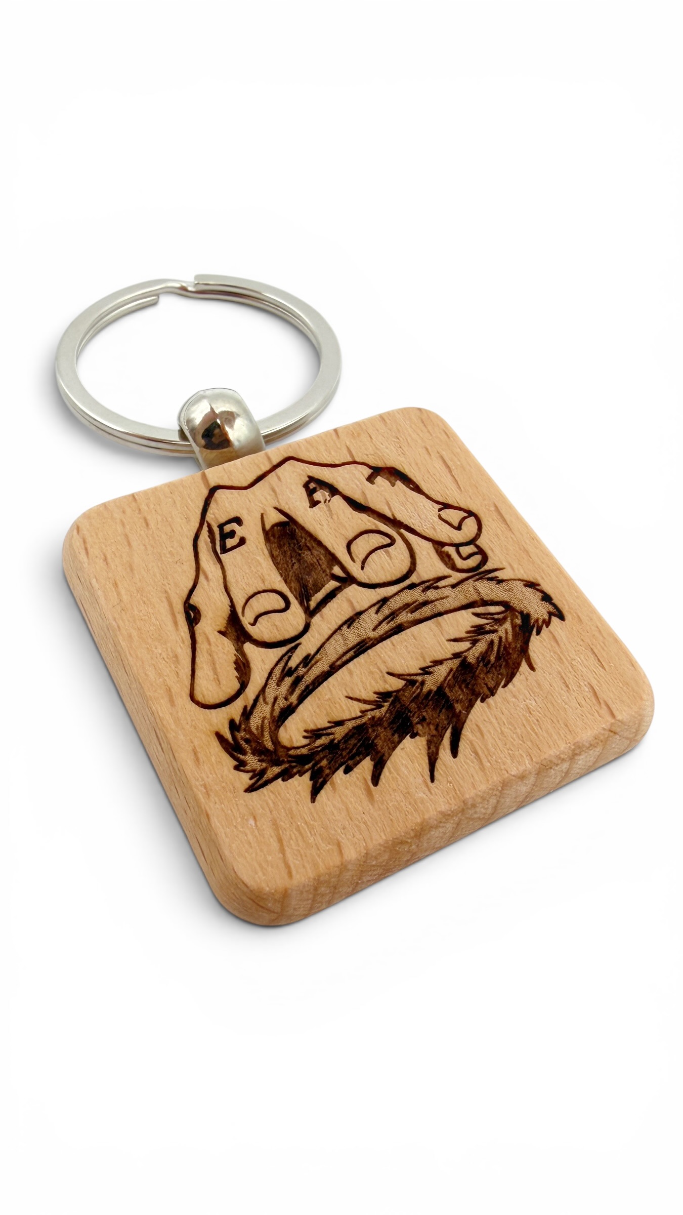 Law Room One Piece - Portachiavi in legno inciso 