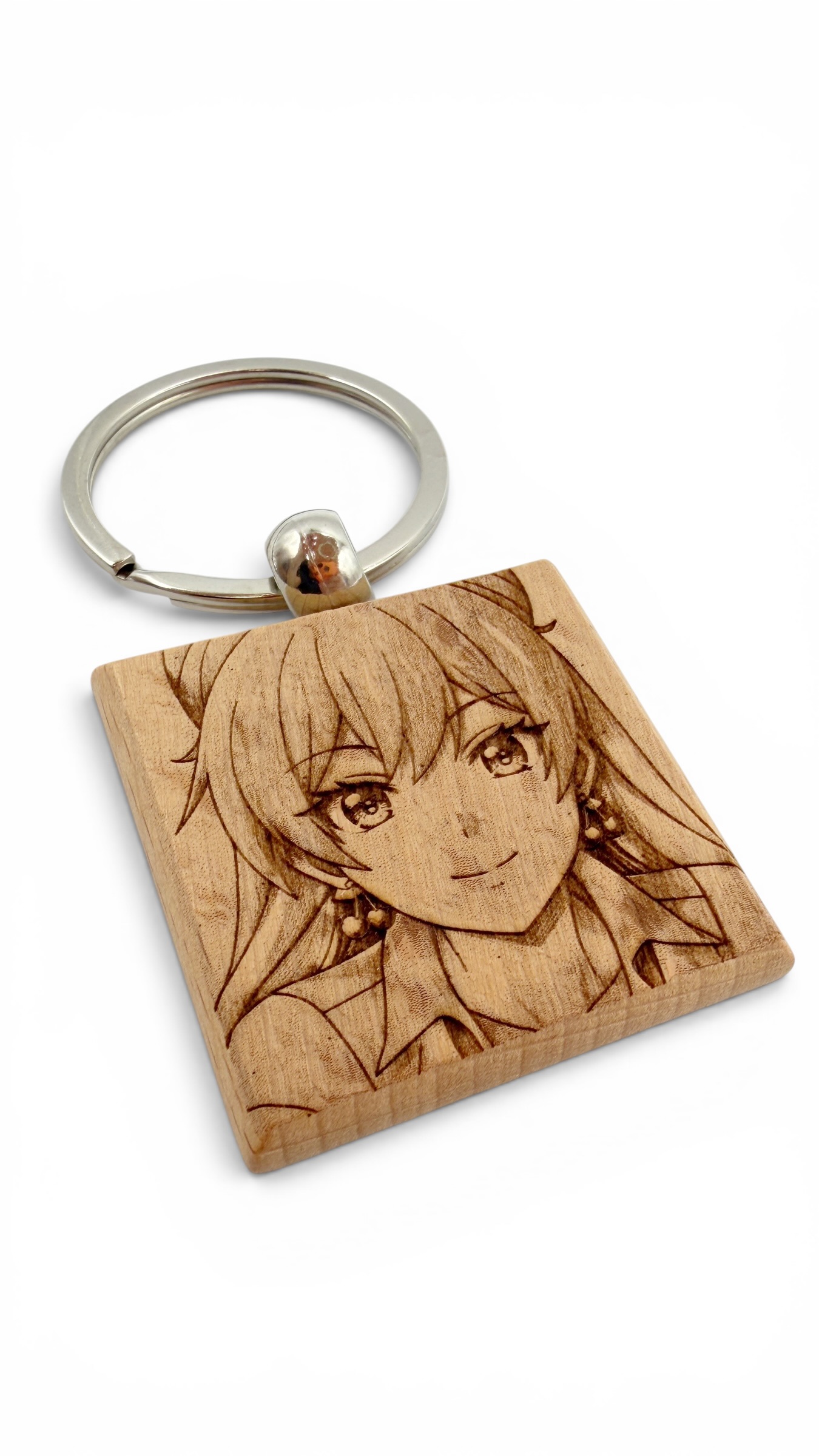 Akari More Than a Married Couple - Portachiavi in legno inciso 