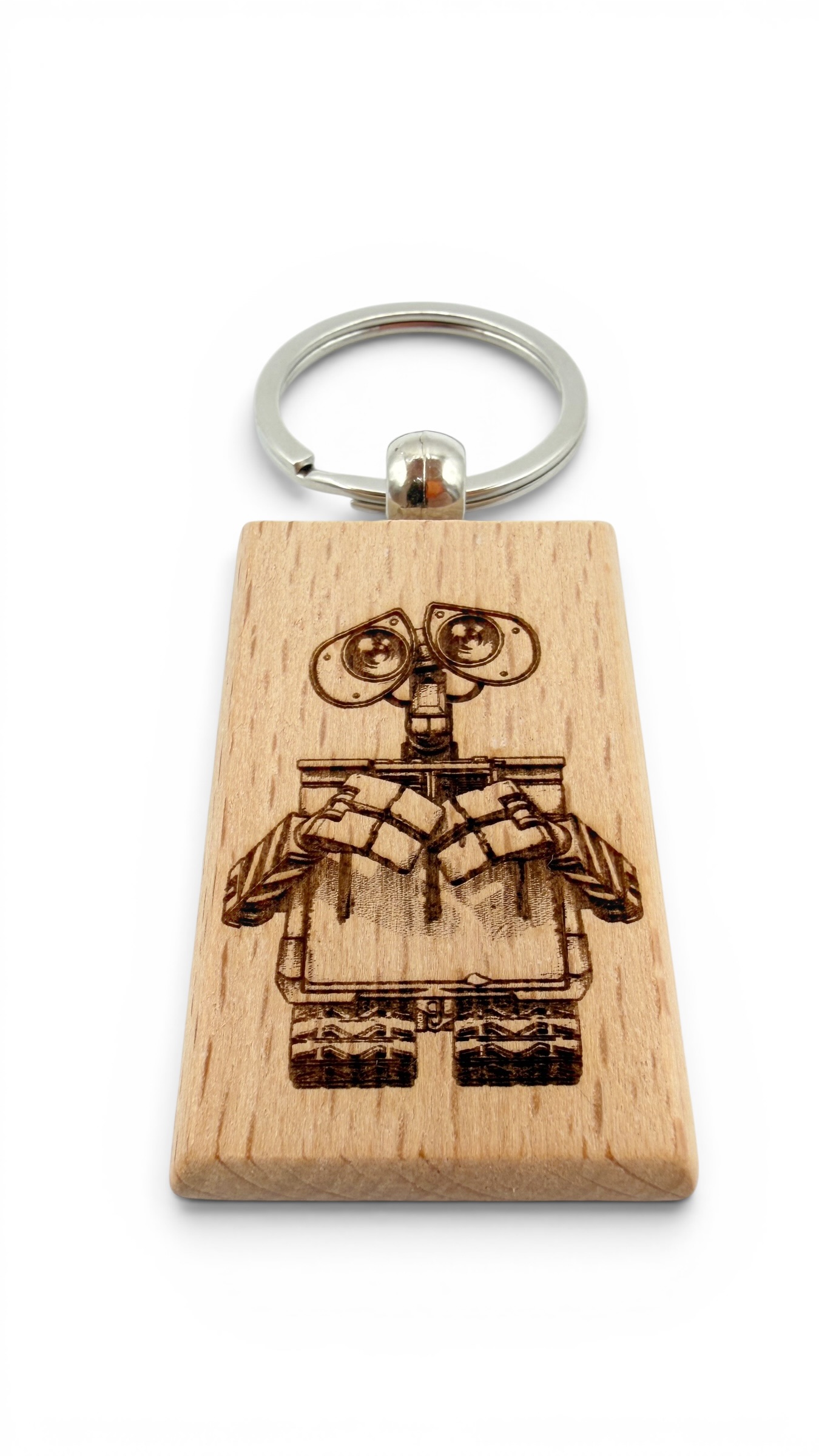 Wall-e - Portachiavi in legno inciso 
