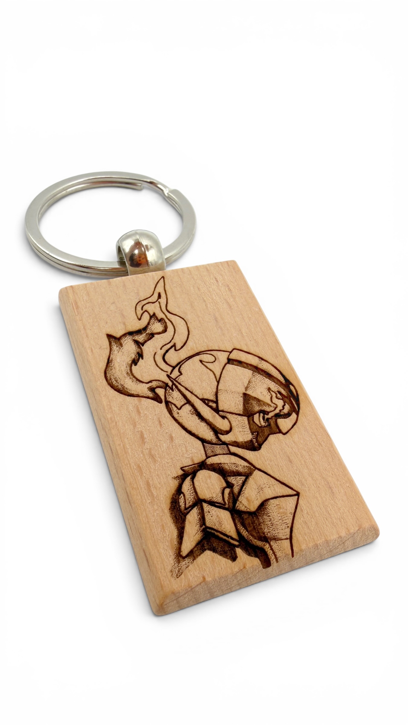 Ceruledge Pokemon - Portachiavi in legno inciso 