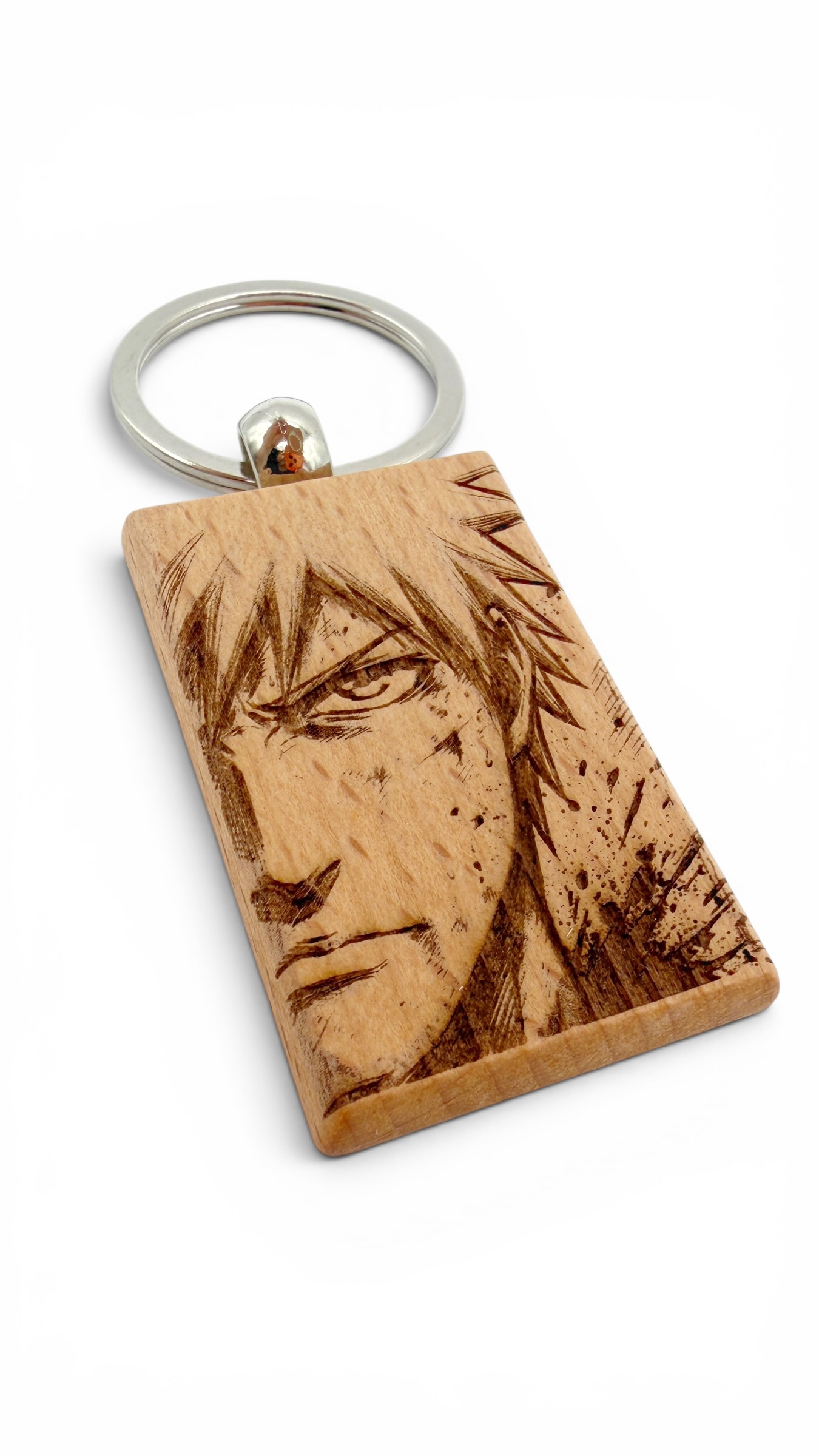 Ichigo Bleach - Portachiavi in legno inciso 