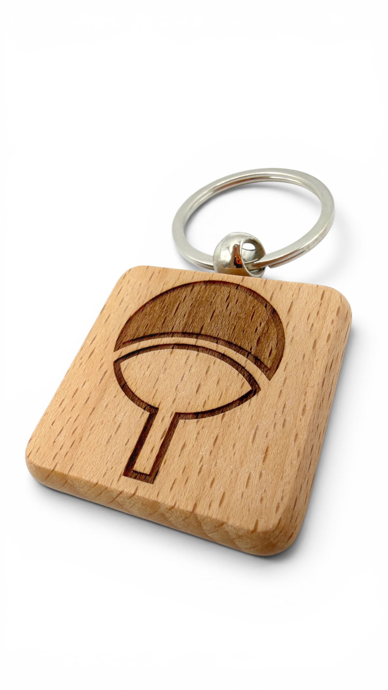 Clan Uchiha Naruto - Portachiavi in legno inciso 