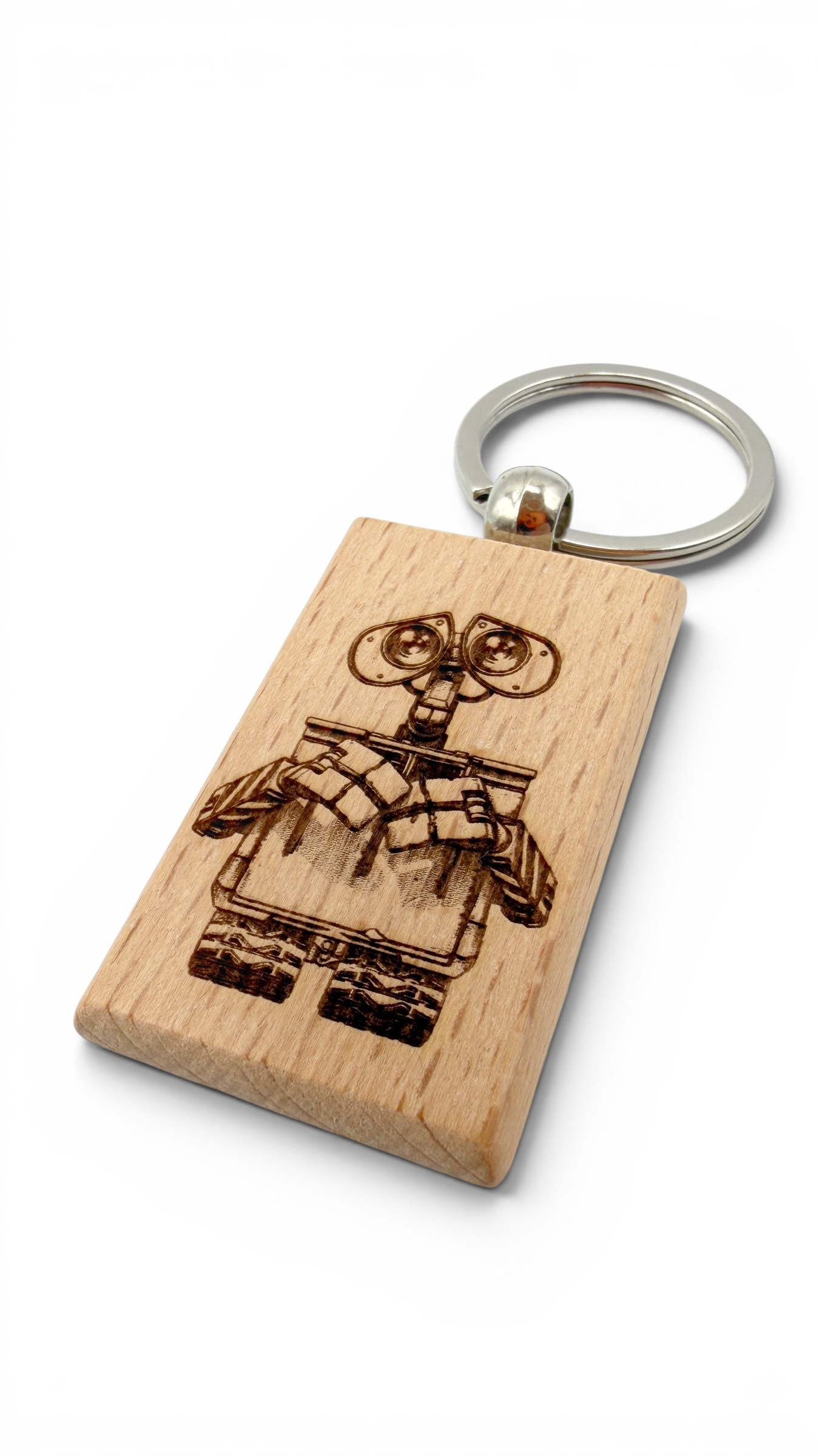 Wall-e - Portachiavi in legno inciso