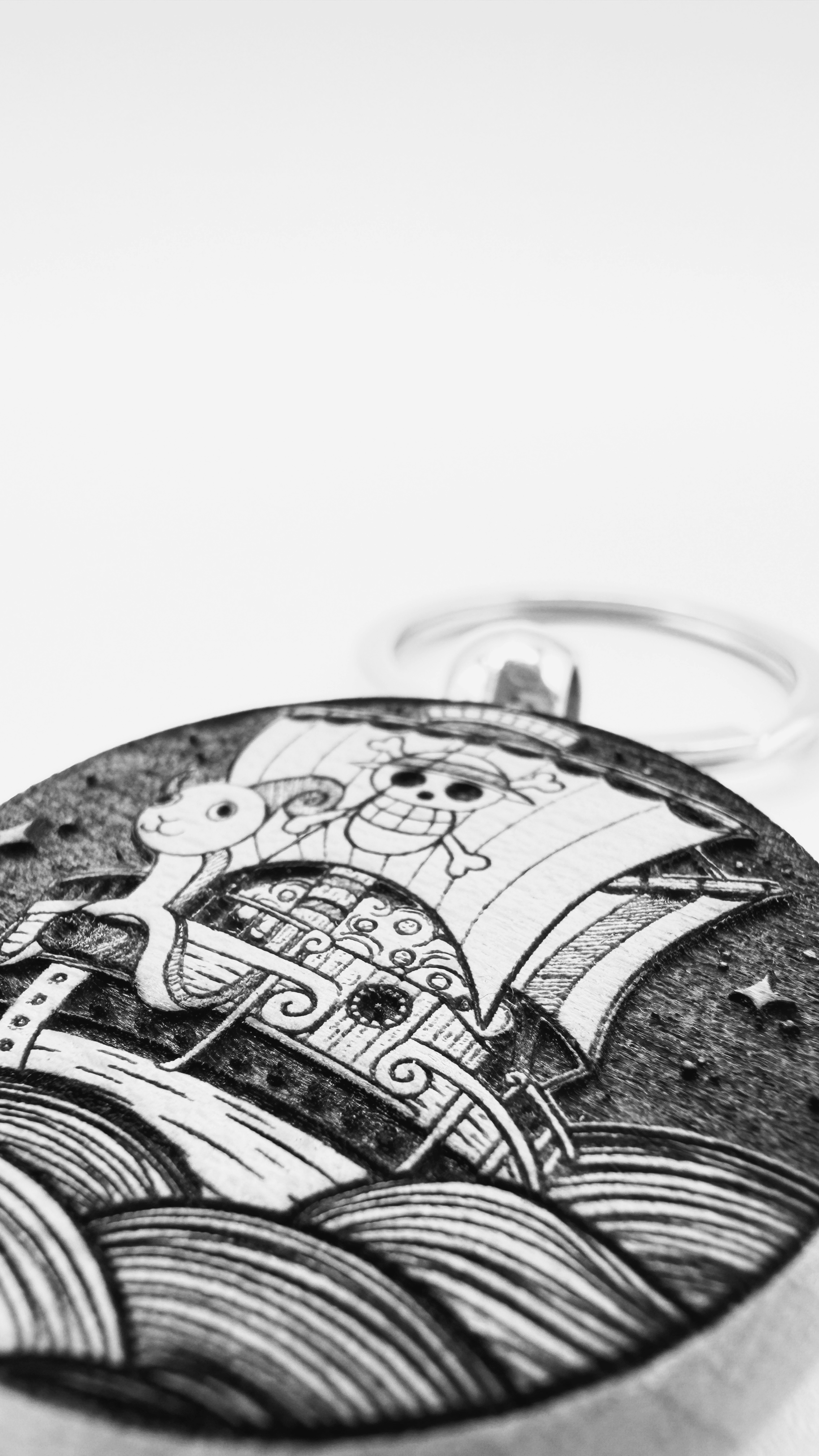 Going Merry One Piece - Portachiavi in legno inciso 