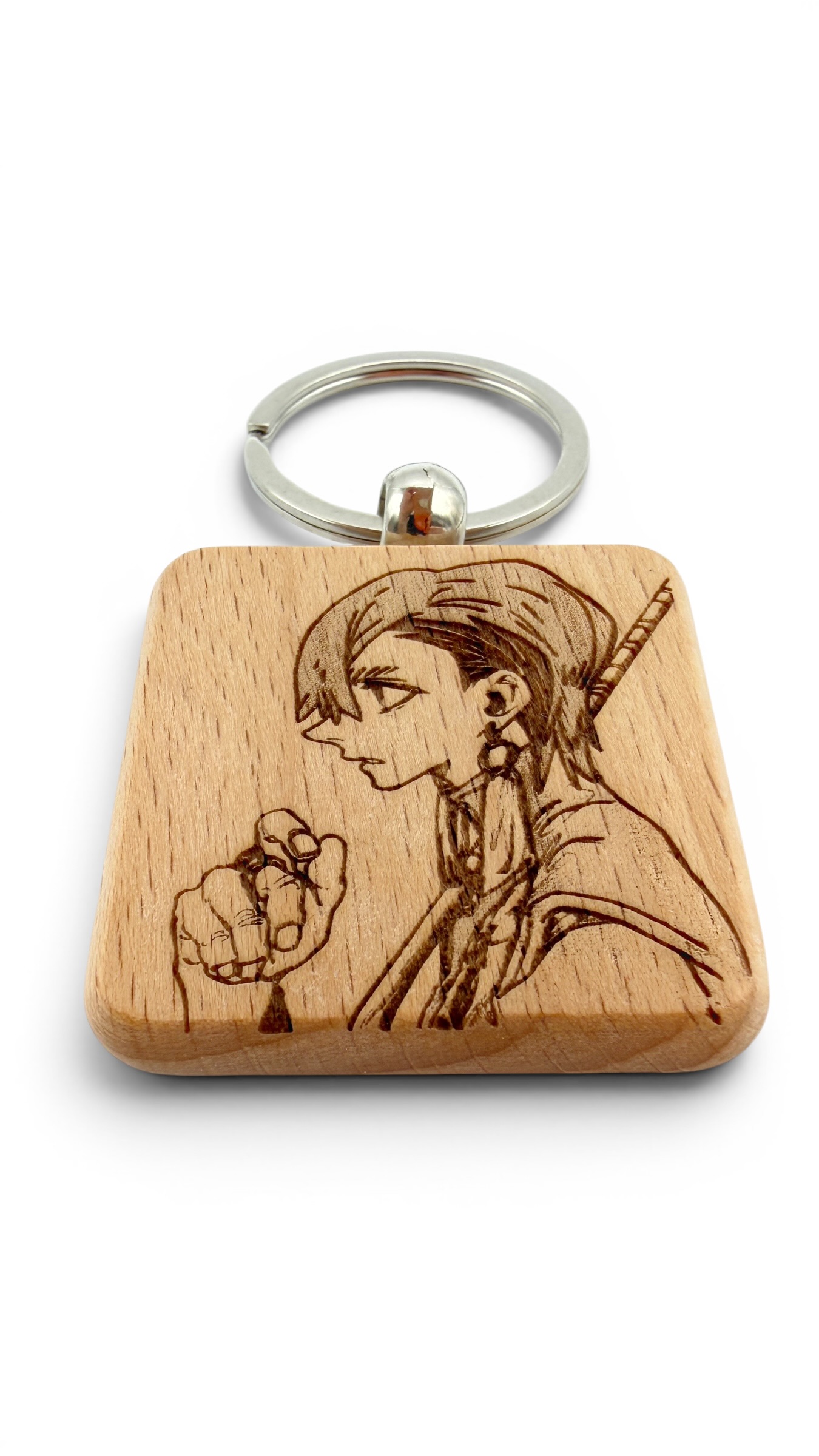 Zanka Gachiakuta - Portachiavi in legno inciso 