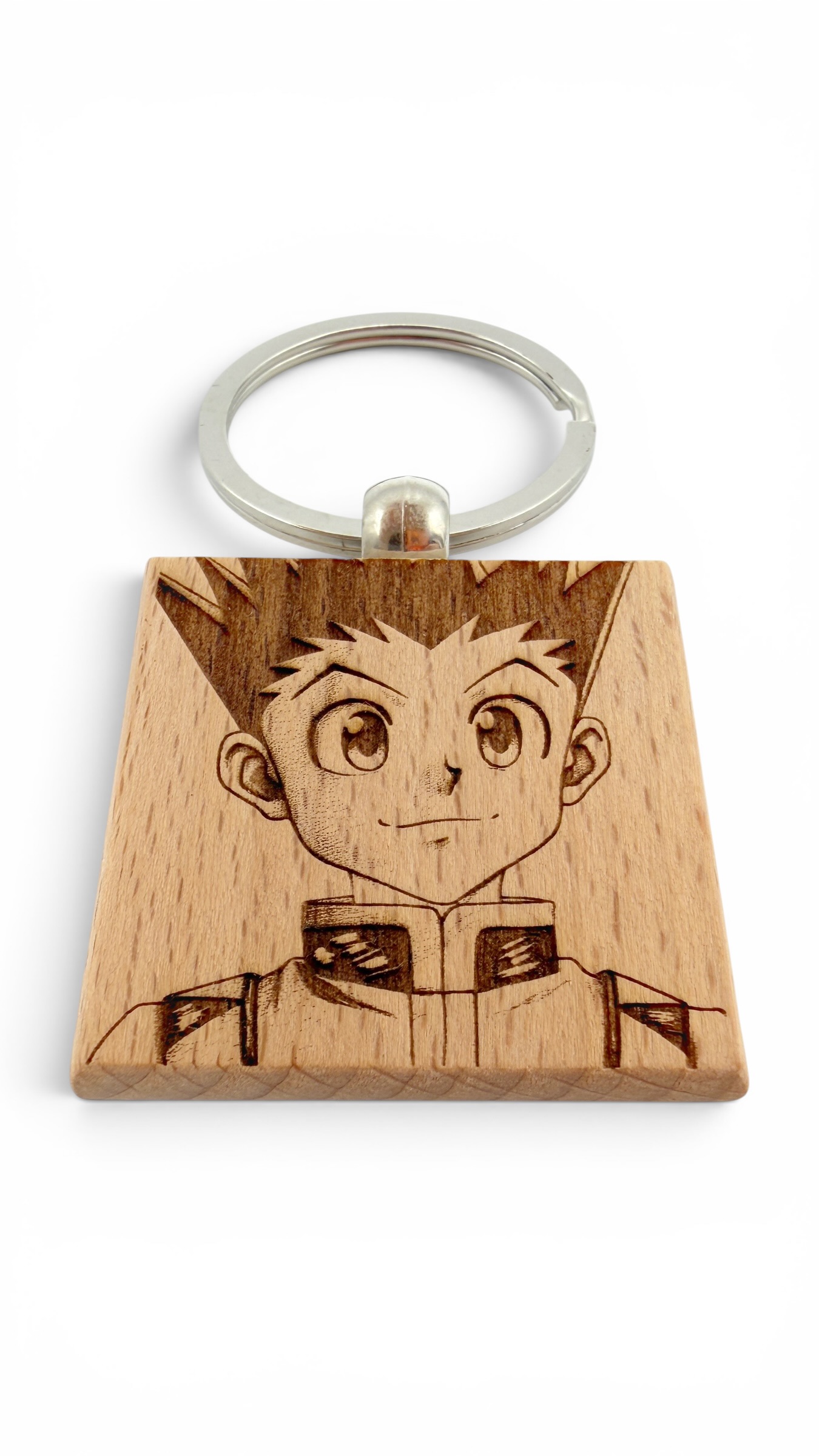 Gon Hunter × Hunter - Portachiavi in legno inciso 