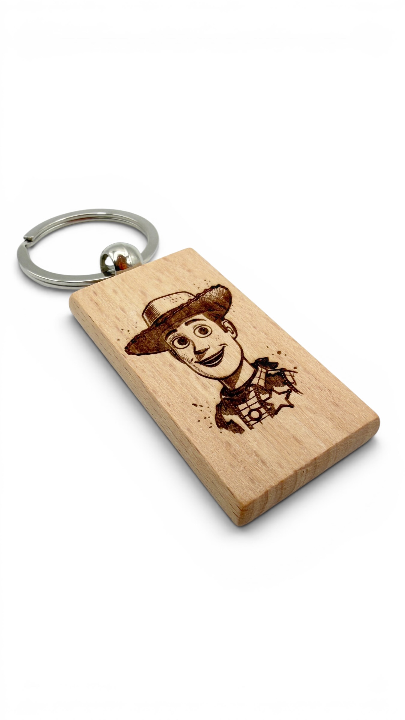 Woody Toy Story - Portachiavi in legno inciso 
