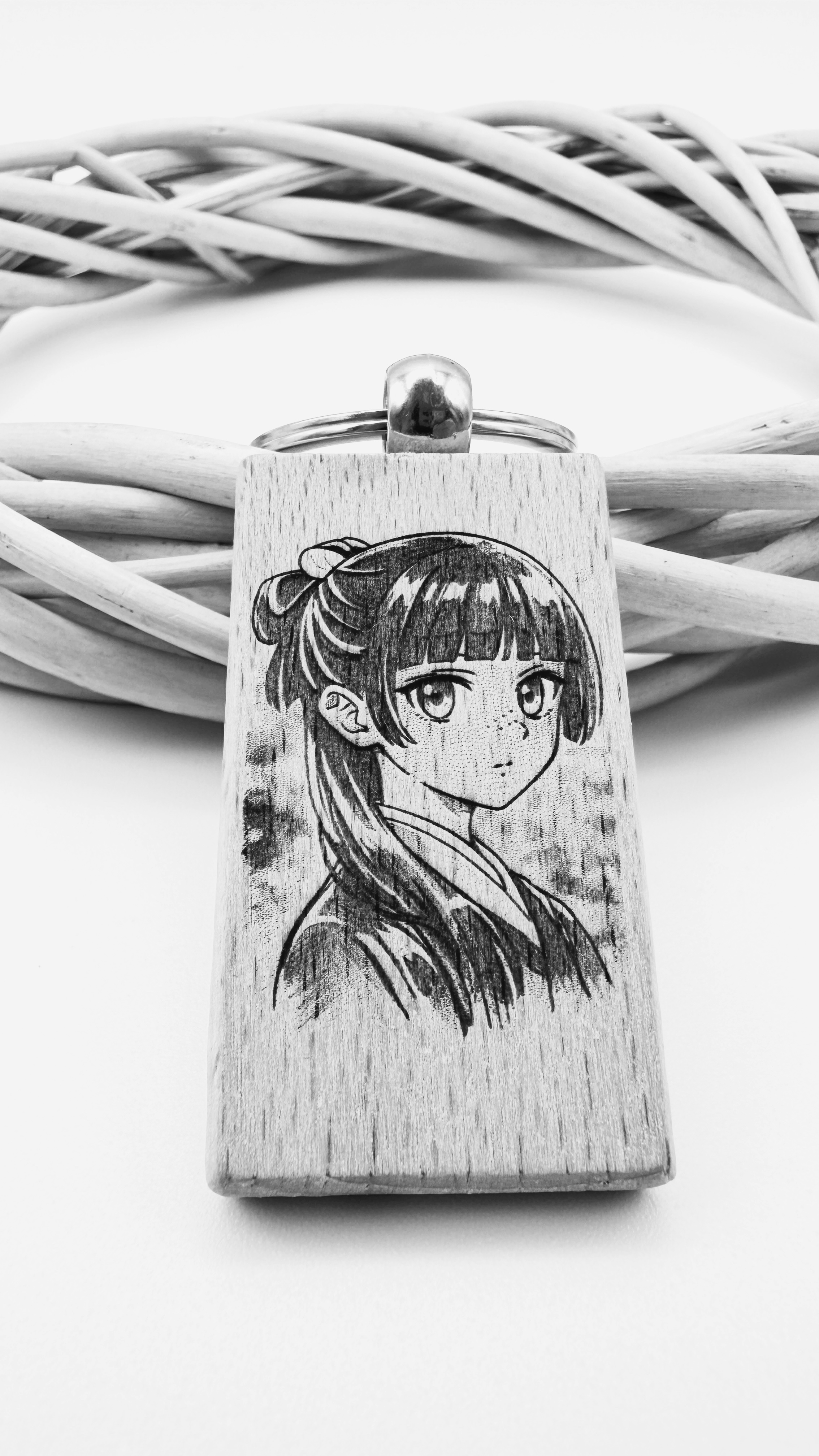 Maomao The Apothecary Diaries - Portachiavi in legno inciso 