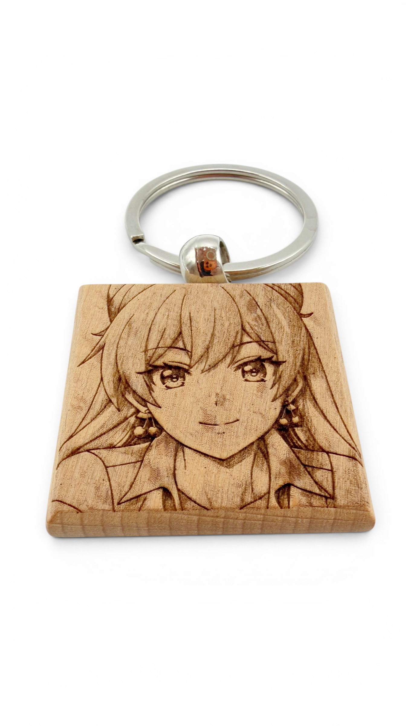 Akari More Than a Married Couple - Portachiavi in legno inciso 