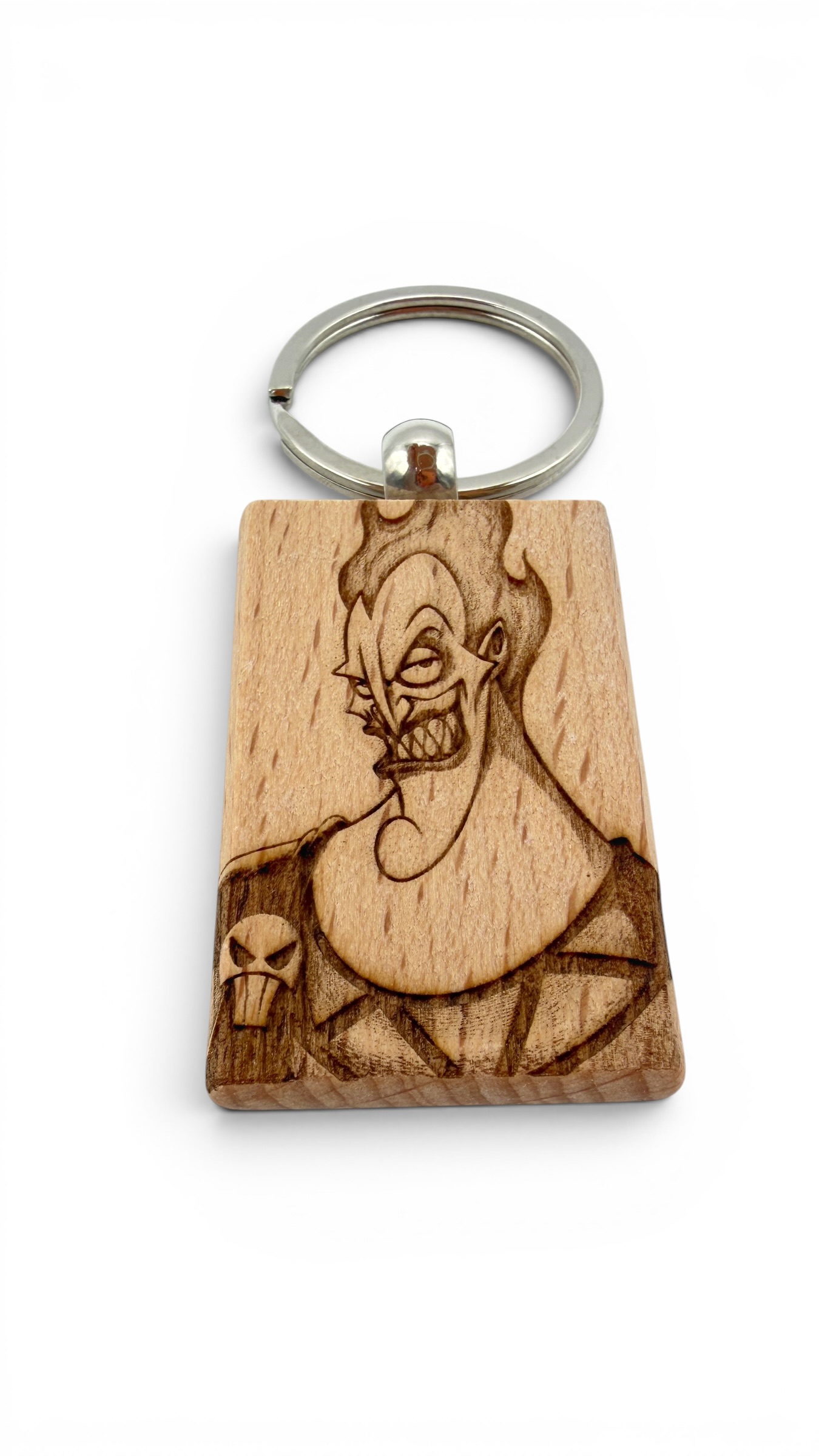 Ade Aladin - Portachiavi in legno inciso 