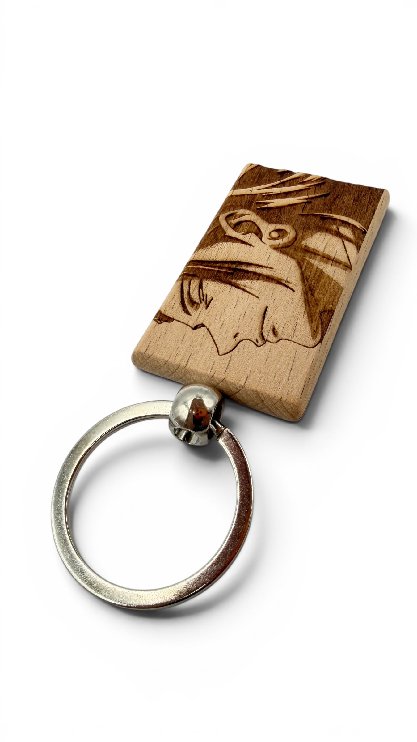 Geto Jujutsu kaisen - Portachiavi in legno inciso 