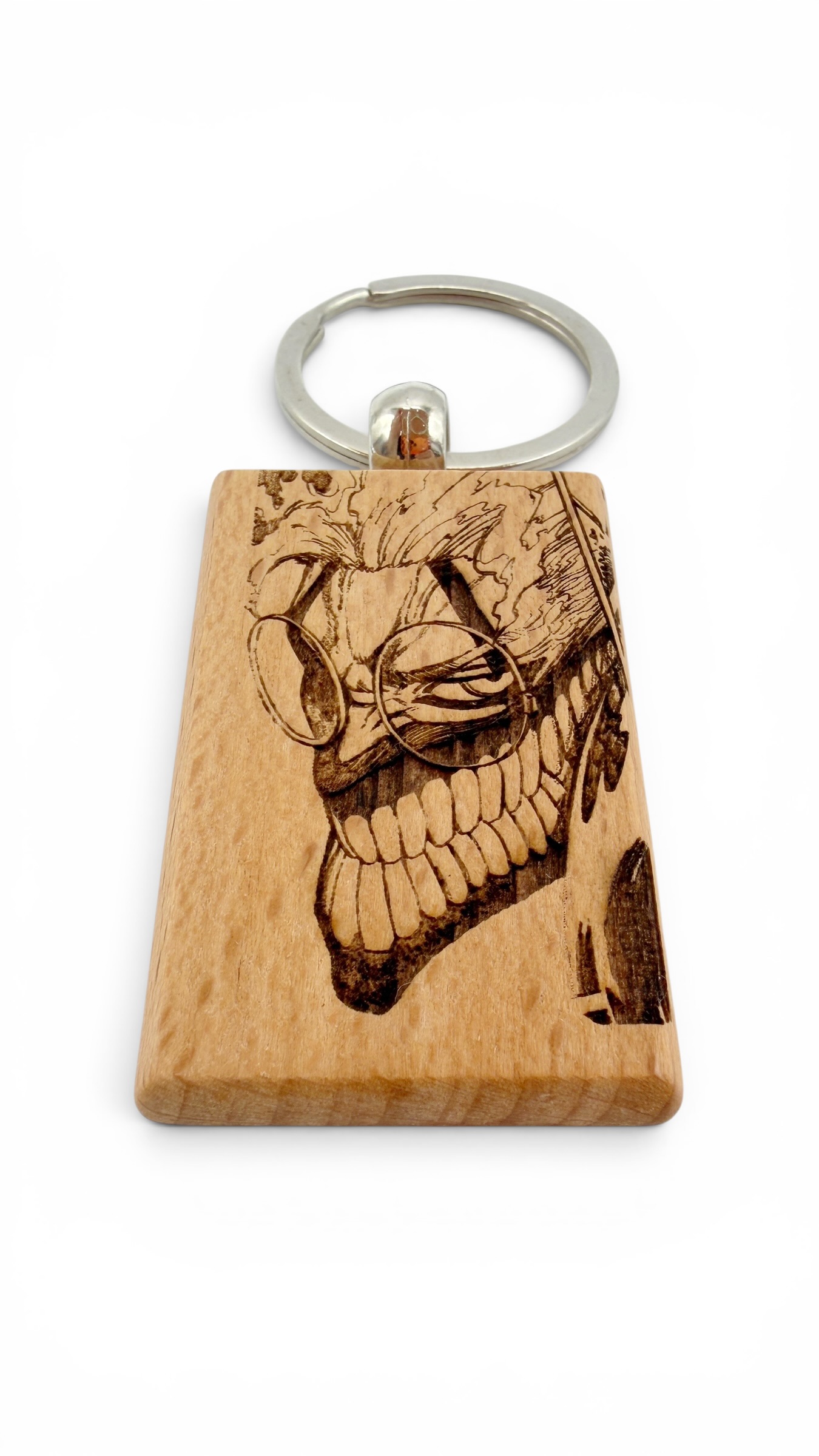 Takakura Dandadan - Portachiavi in legno inciso 