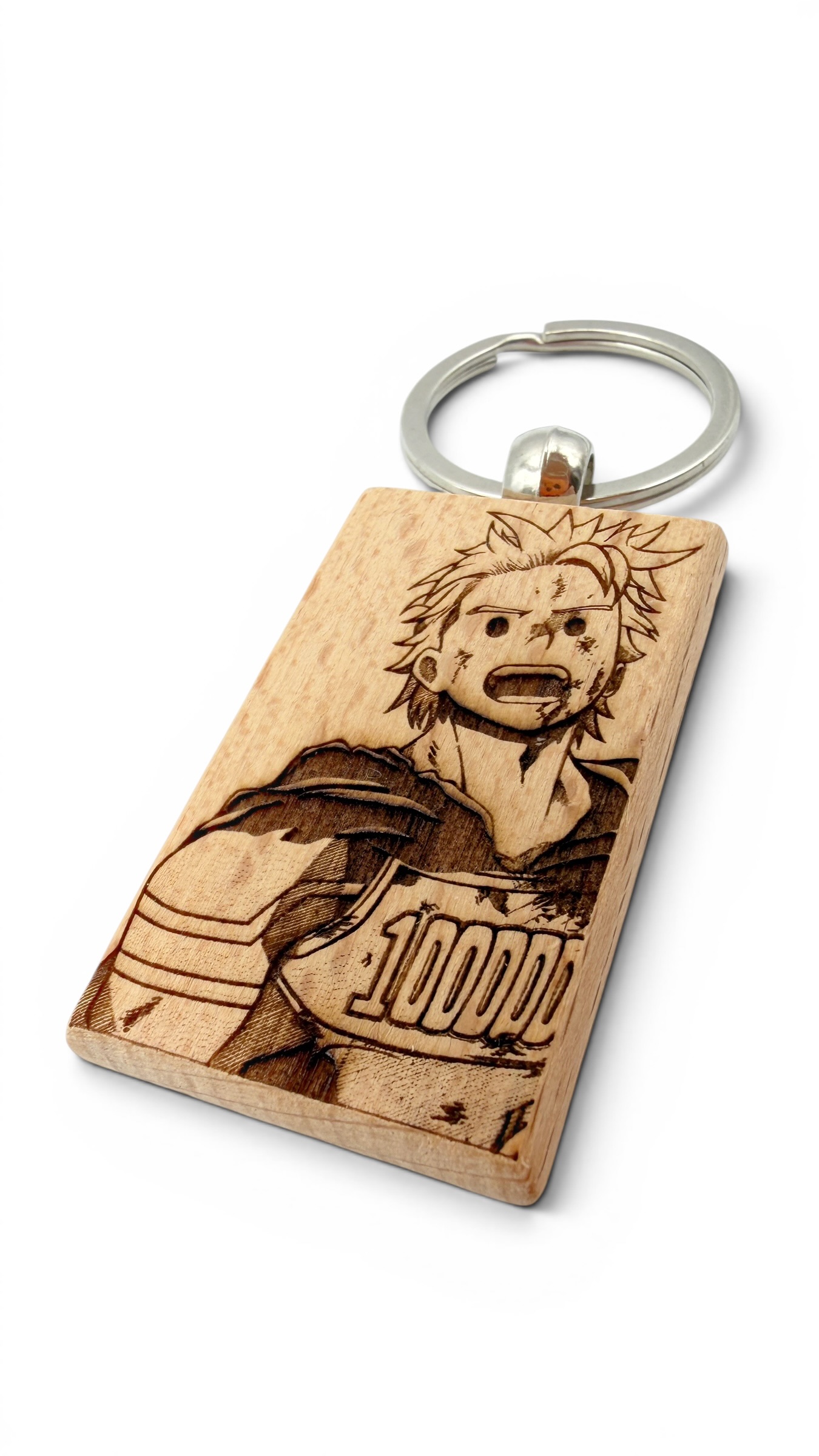 Mirio My hero accademia - Portachiavi in legno inciso 