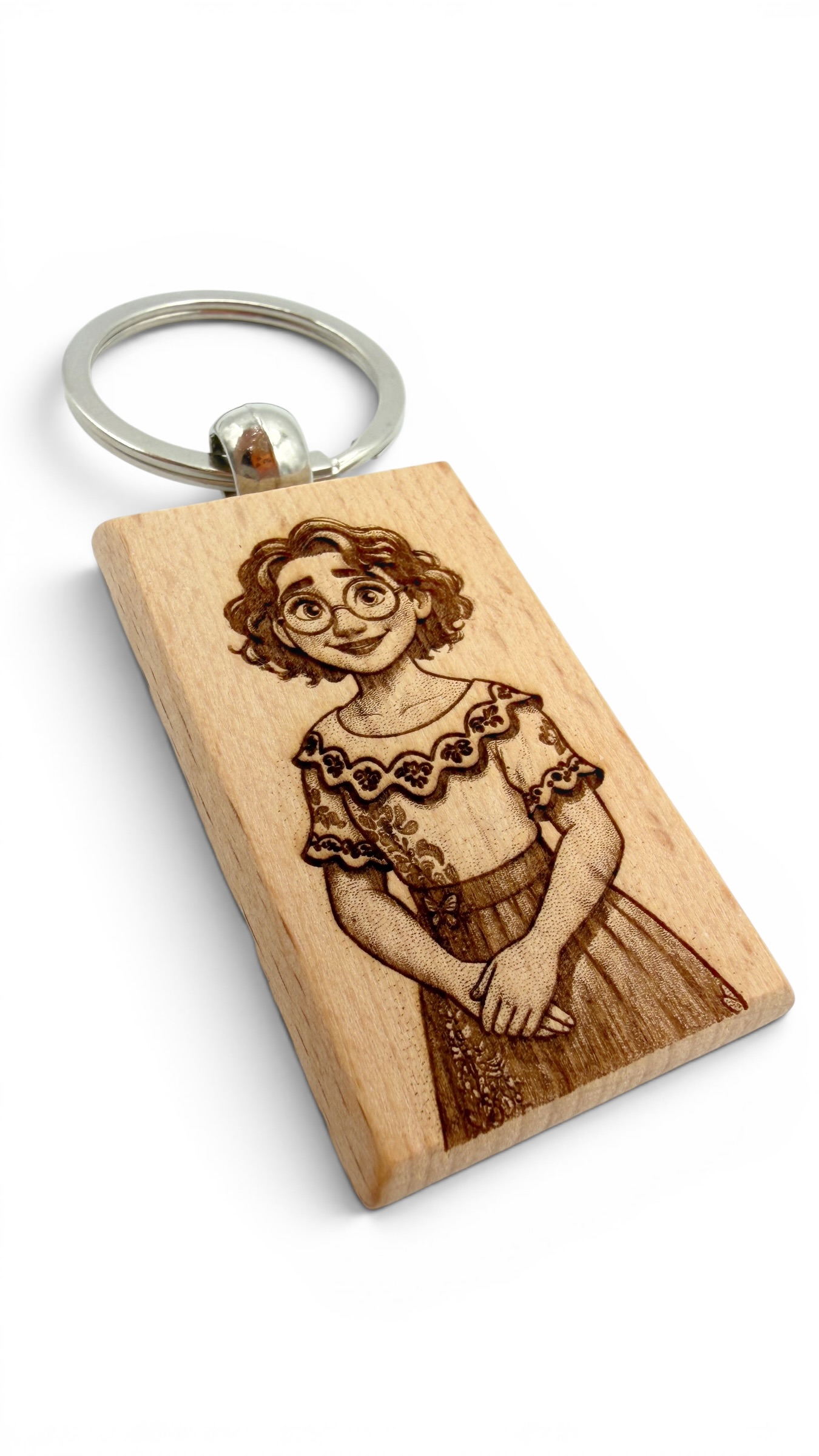 Mirabel Encanto - Portachiavi in legno inciso 
