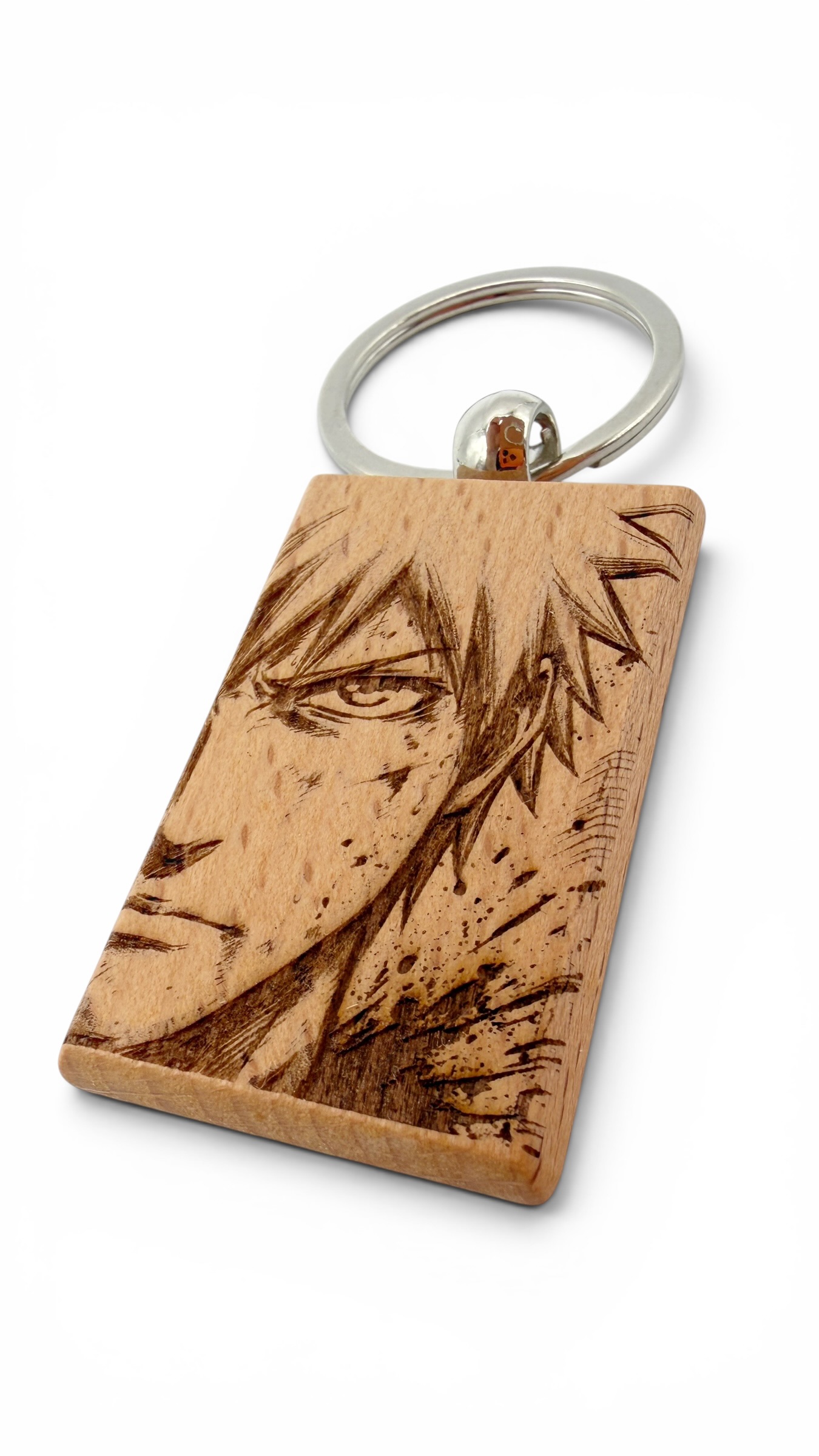 Ichigo Bleach - Portachiavi in legno inciso 