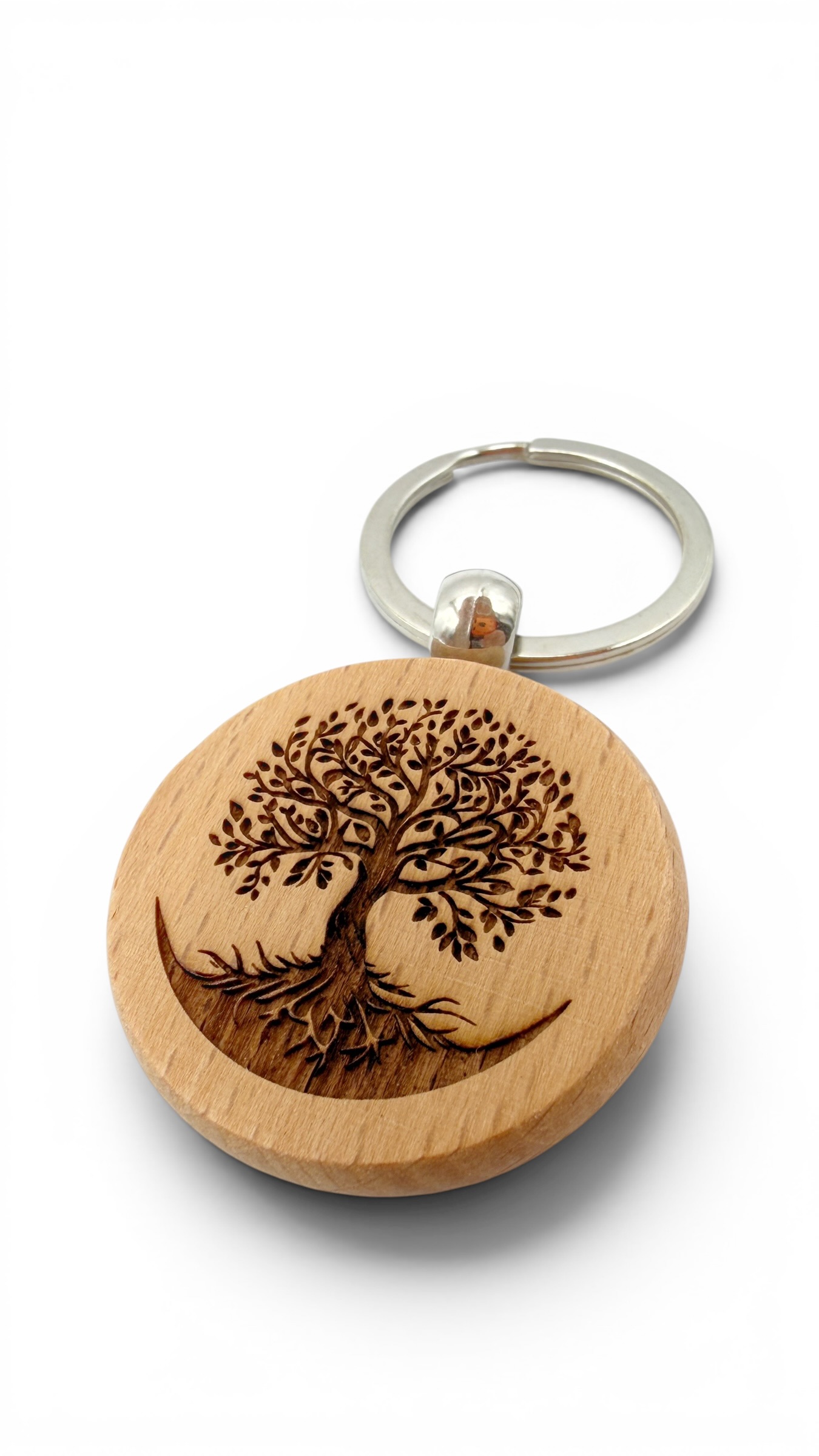 Albero della vita - Portachiavi in legno inciso 
