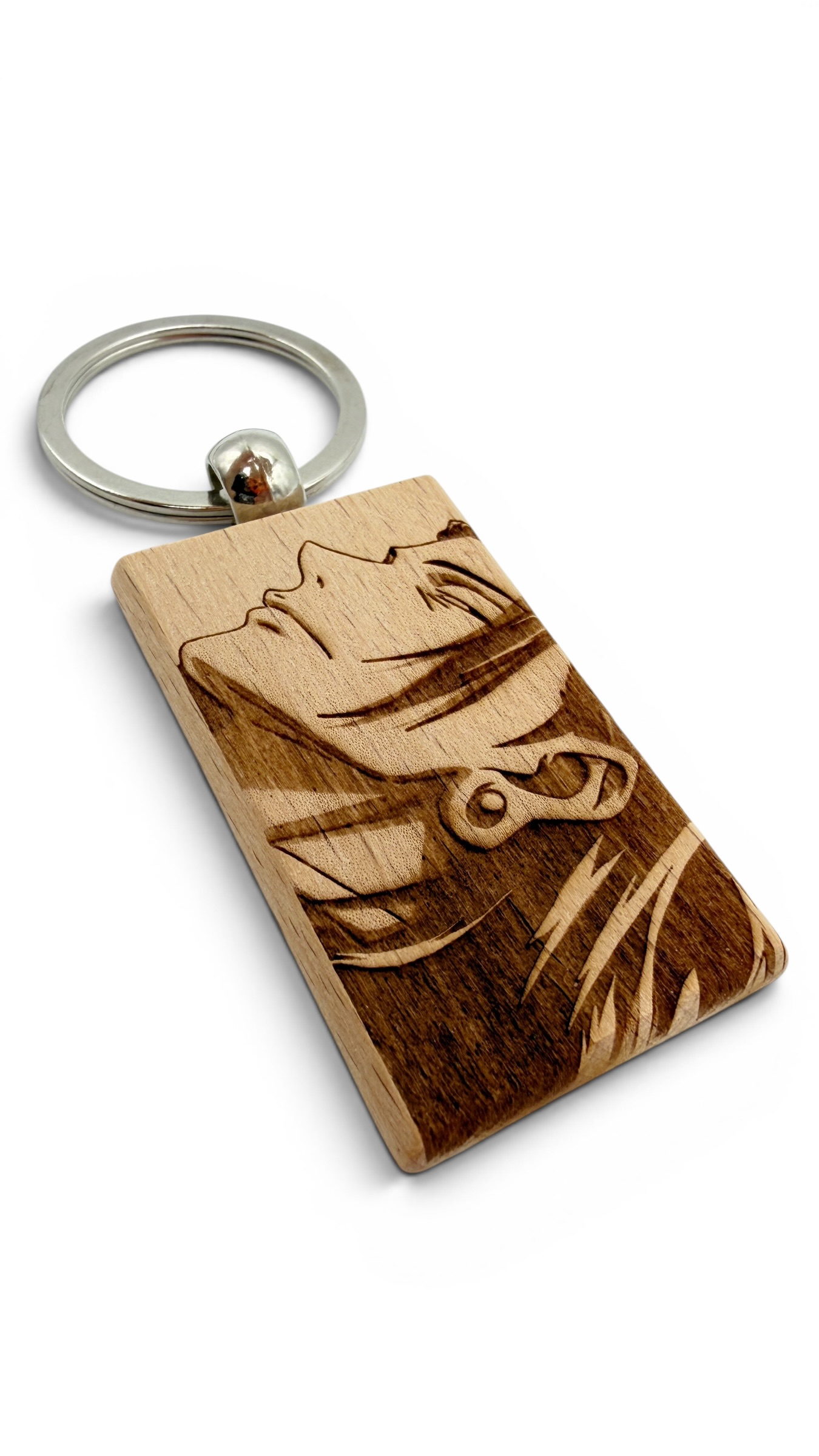 Geto Jujutsu kaisen - Portachiavi in legno inciso 
