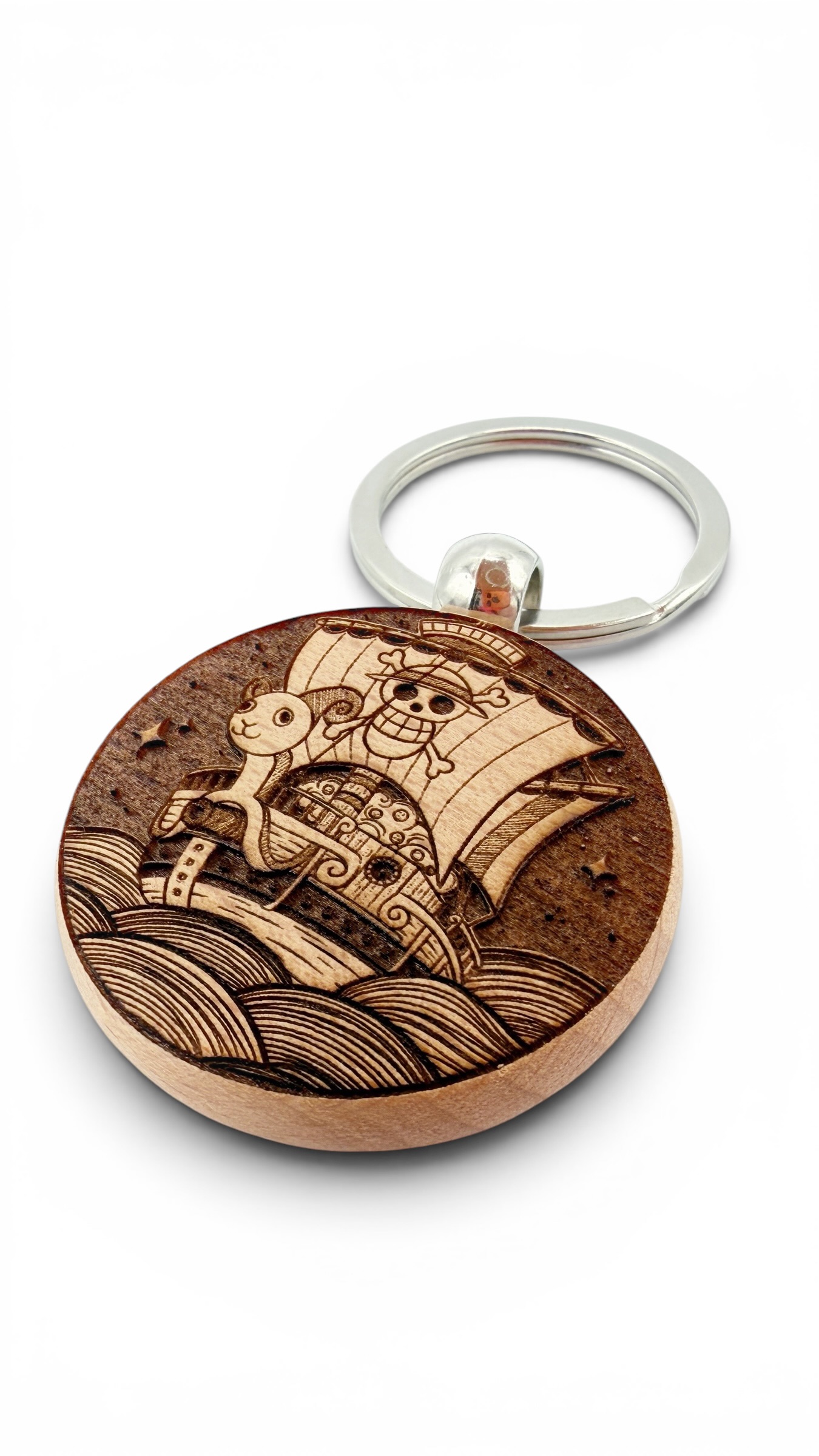 Going Merry One Piece - Portachiavi in legno inciso 