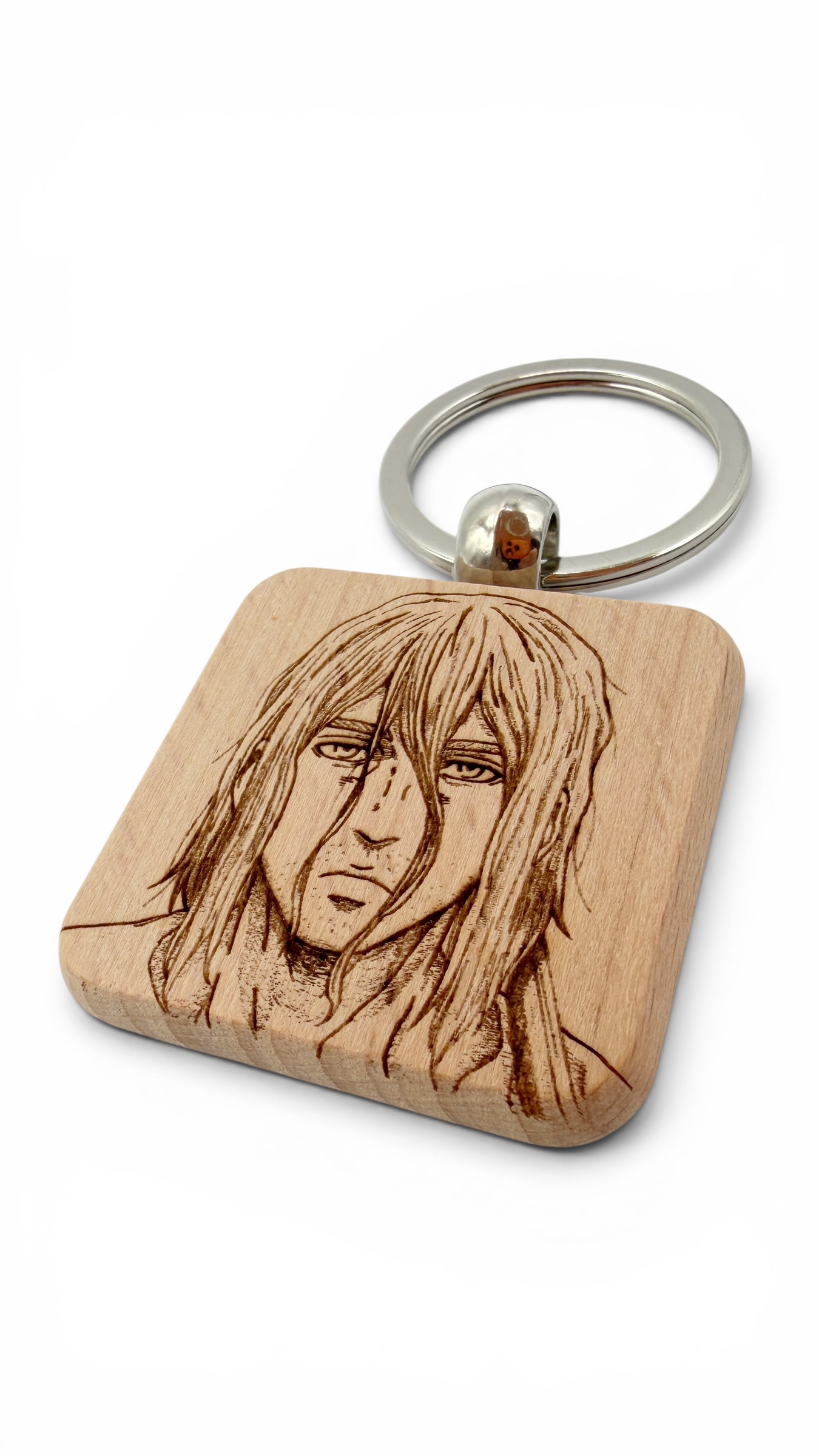 Thorfinn Vinland Saga - Portachiavi in legno inciso 