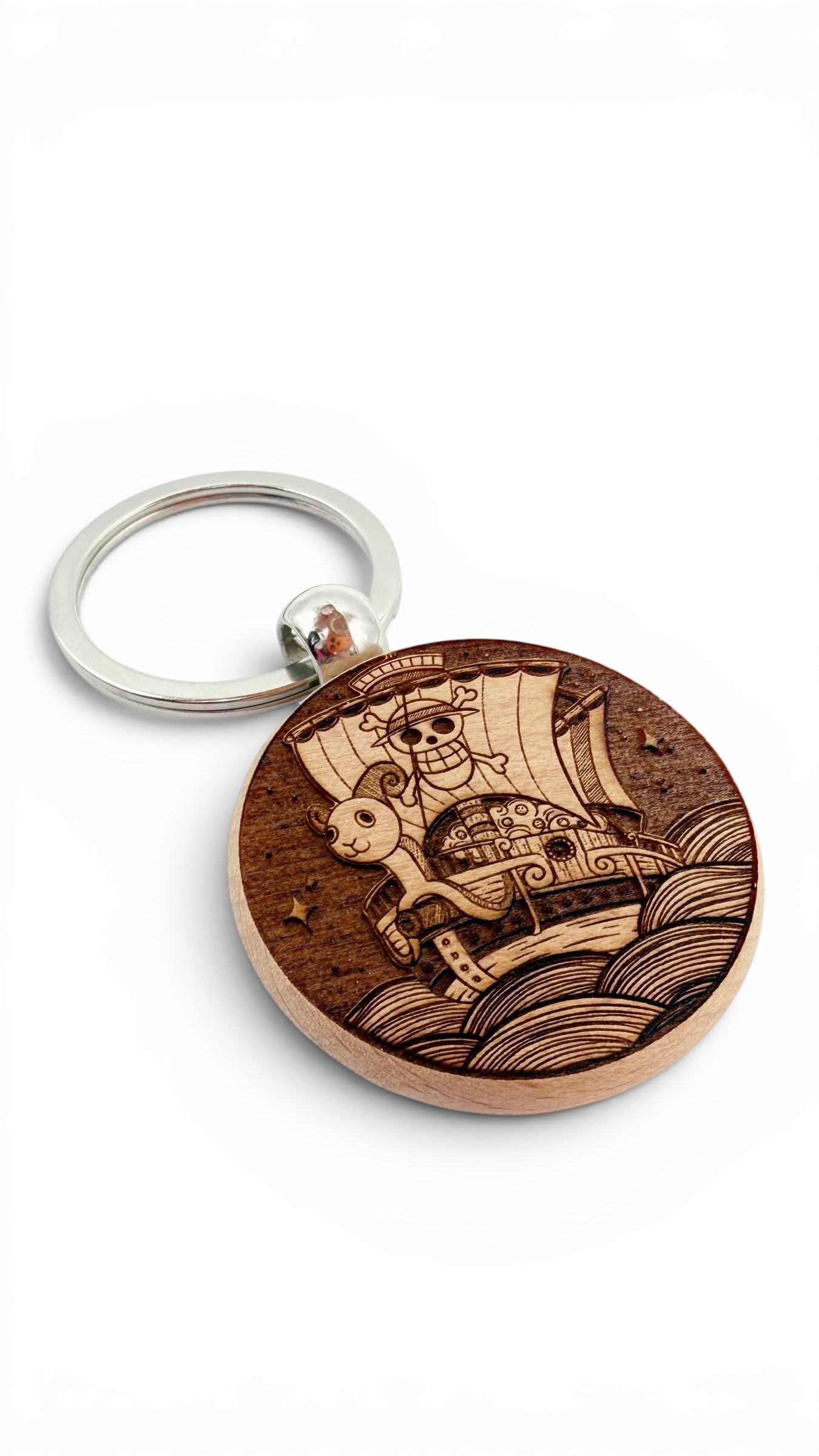 Going Merry One Piece - Portachiavi in legno inciso 