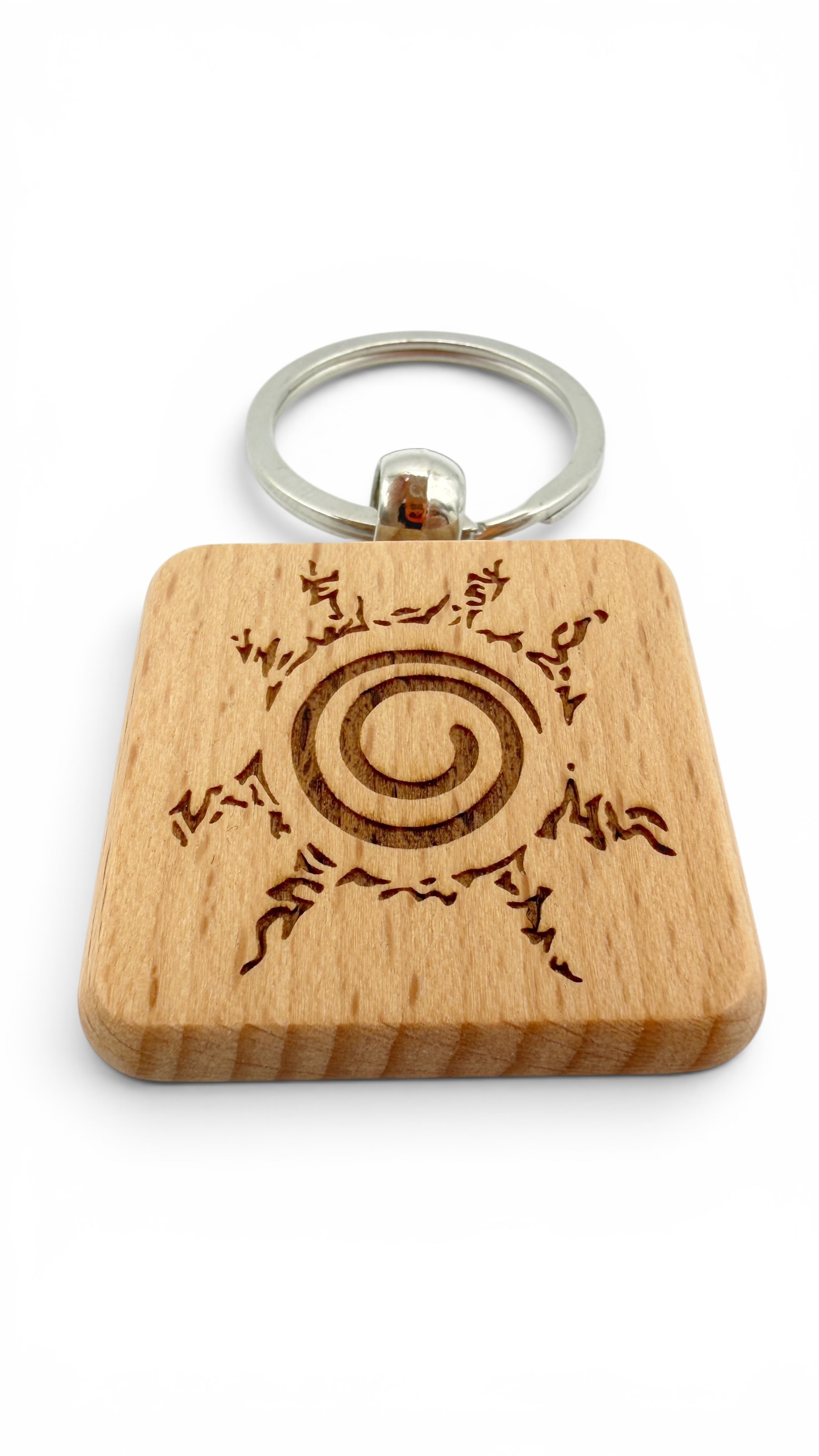 Sigillo Naruto - Portachiavi in legno inciso 
