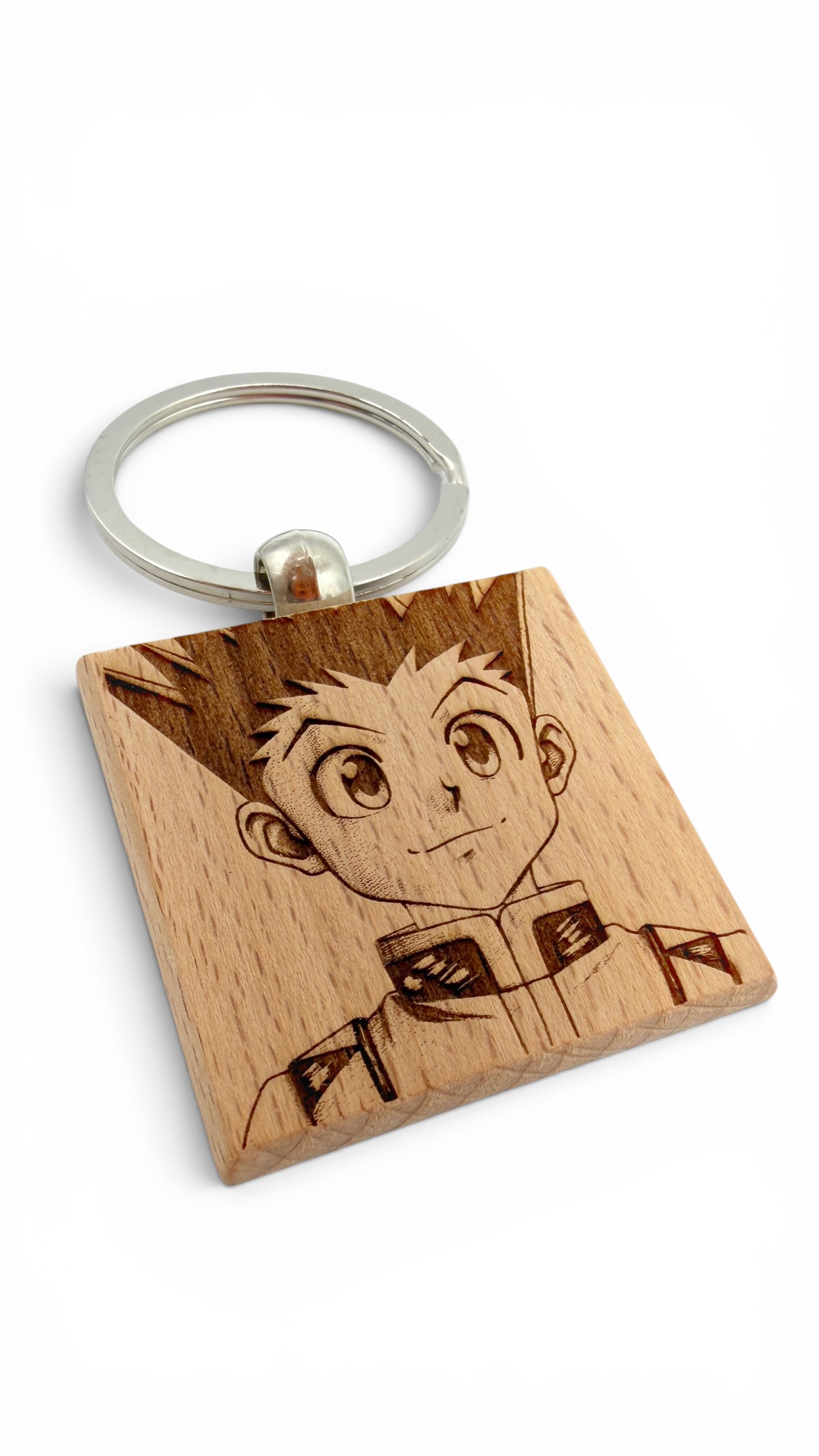 Gon Hunter × Hunter - Portachiavi in legno inciso 