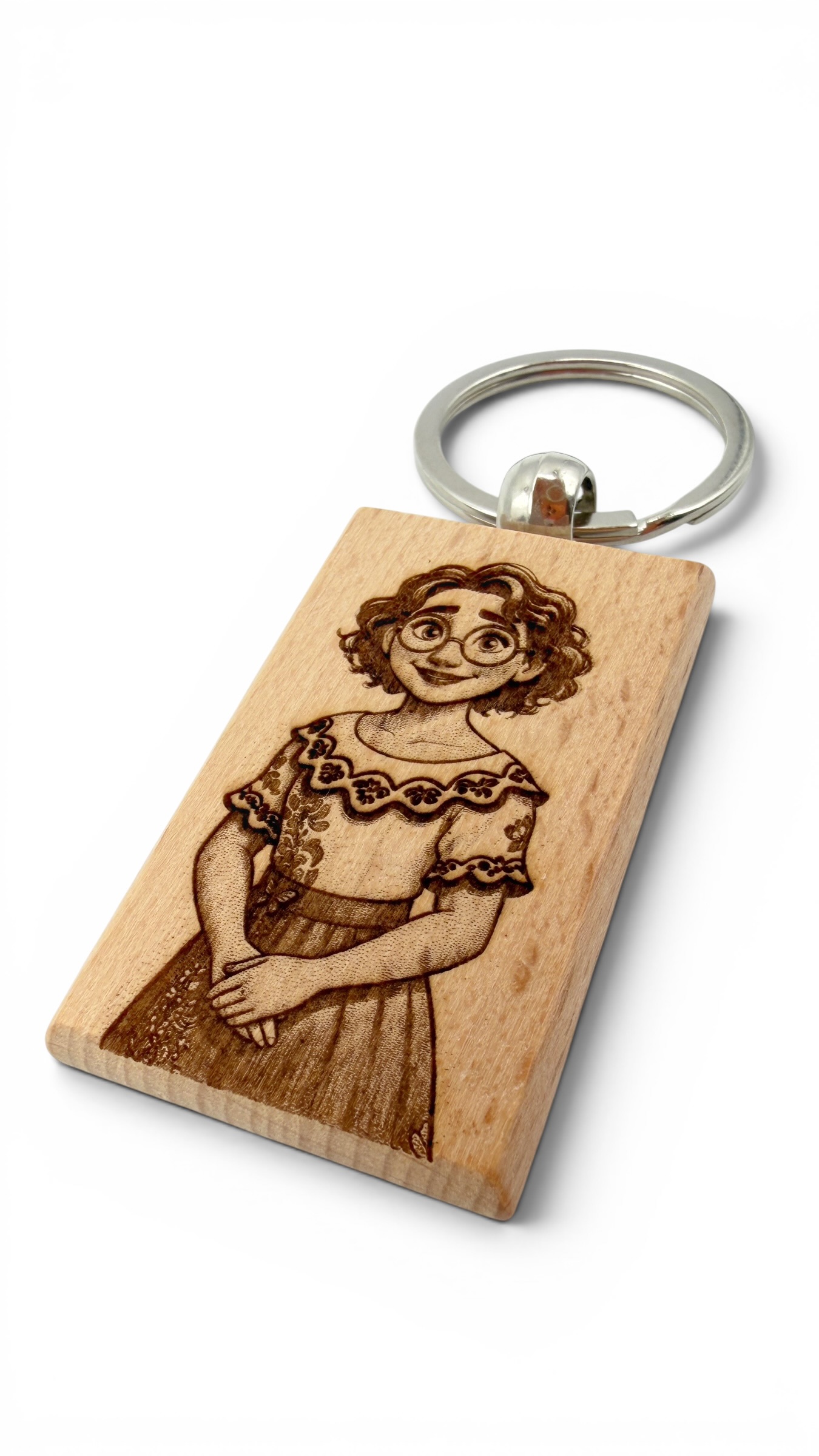 Mirabel Encanto - Portachiavi in legno inciso 