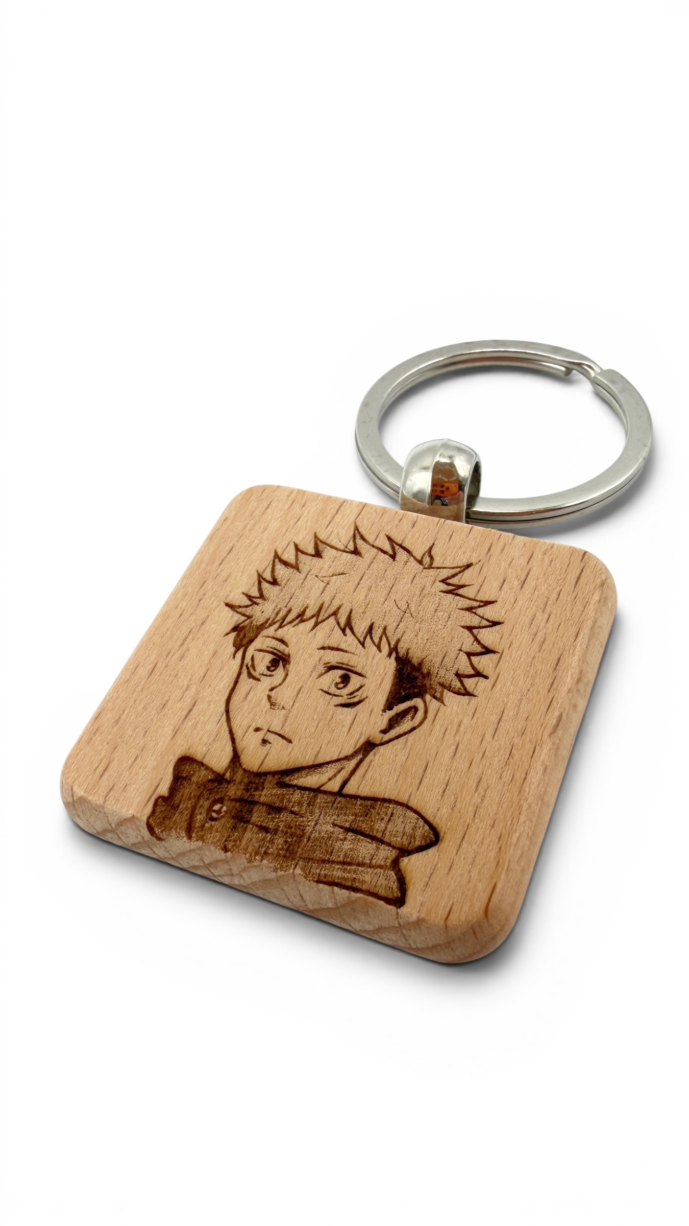  Yuji Itadori Jujutsu kaisen - Portachiavi in legno inciso 