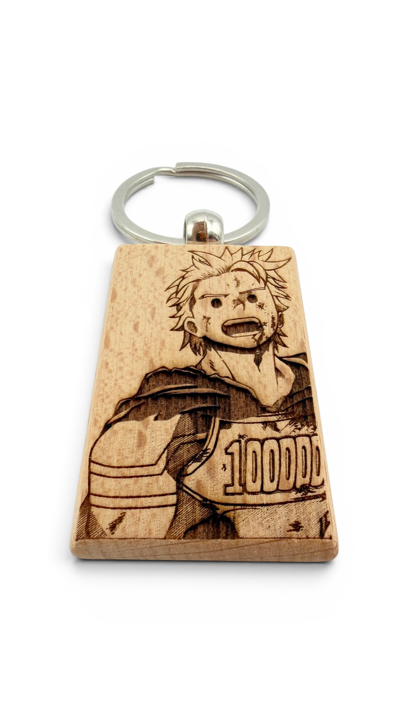 Mirio My hero accademia - Portachiavi in legno inciso 
