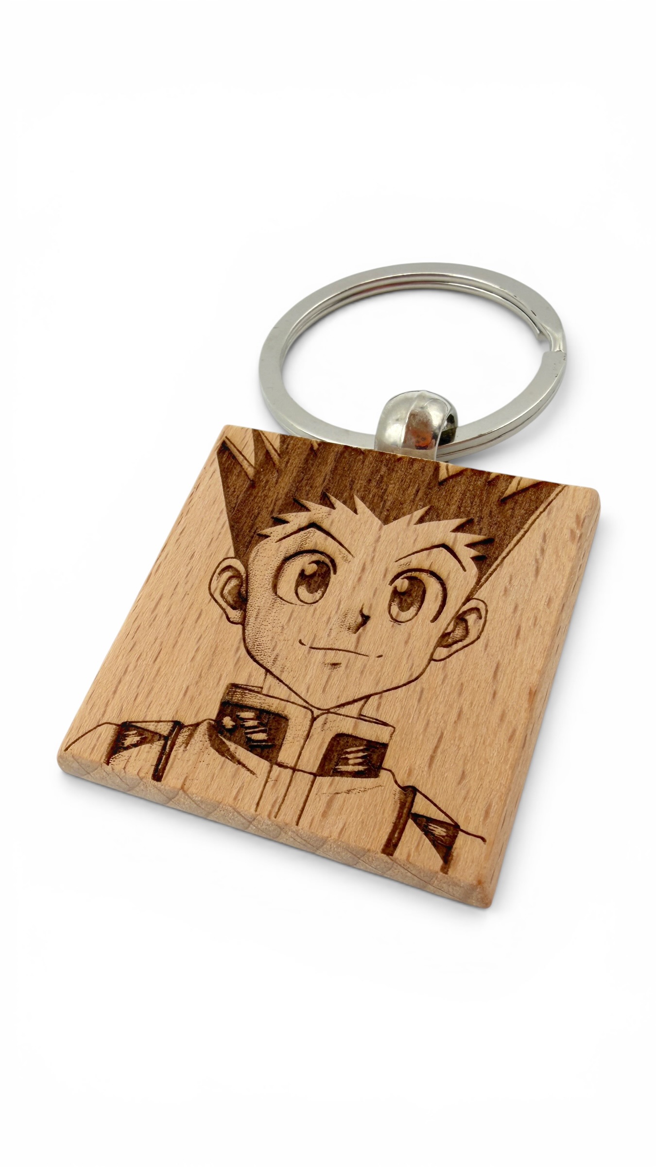 Gon Hunter × Hunter - Portachiavi in legno inciso 
