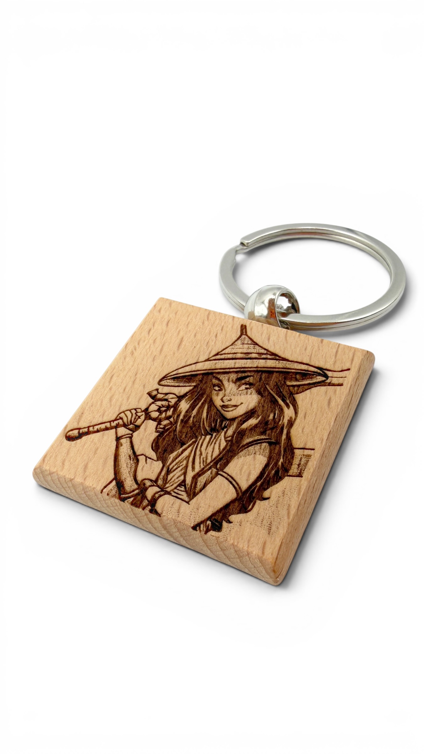 Raya e l'ultimo drago - Portachiavi in legno inciso 