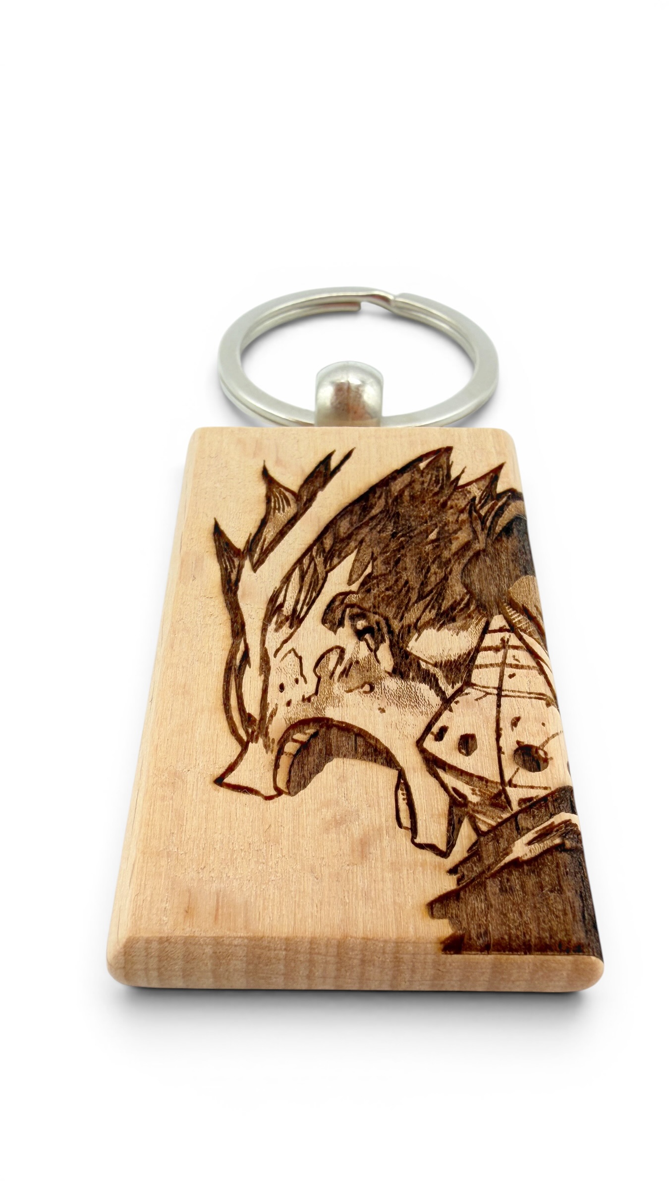 Deku 100% My hero accademia - Portachiavi in legno inciso 