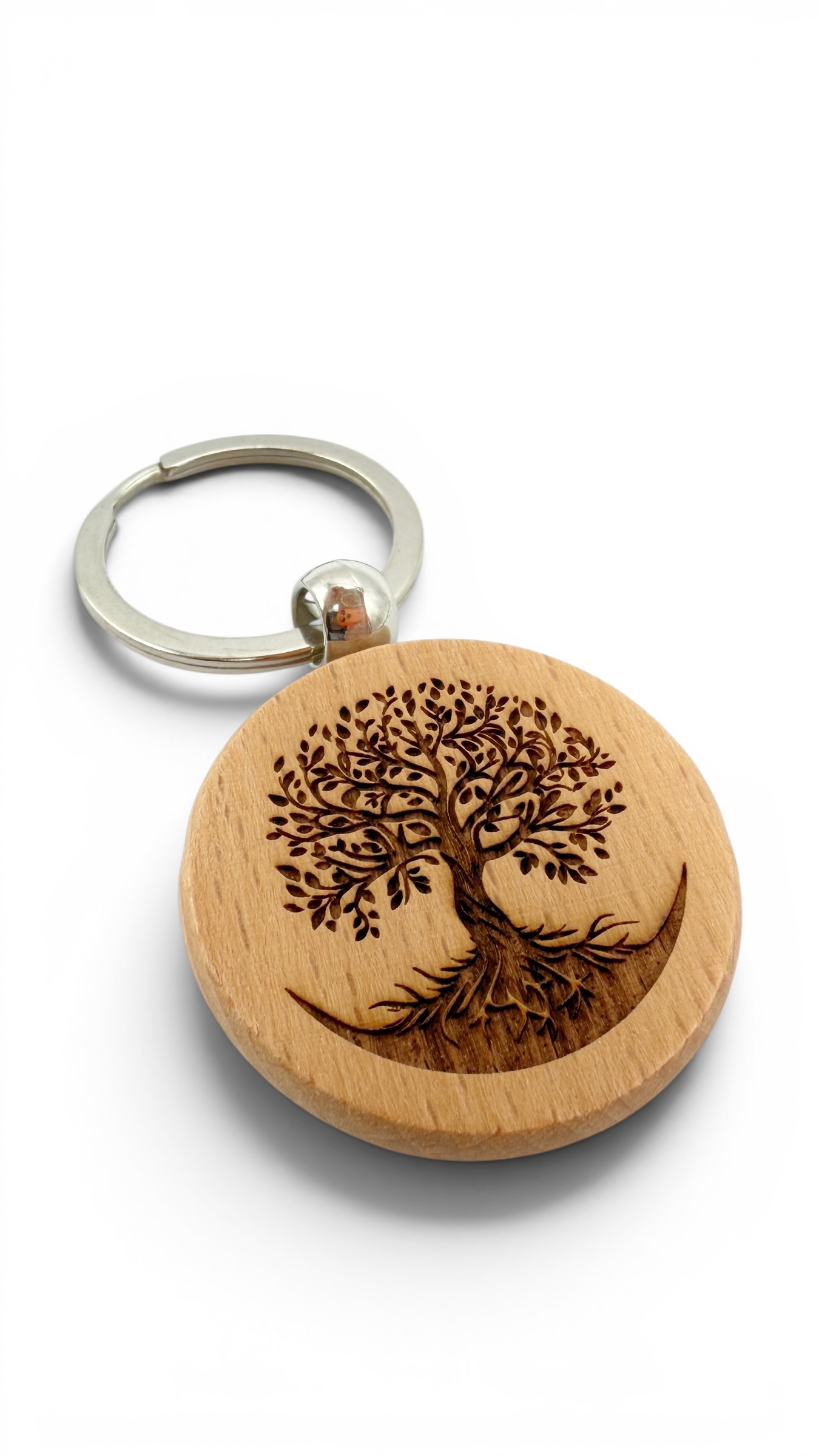 Albero della vita - Portachiavi in legno inciso 
