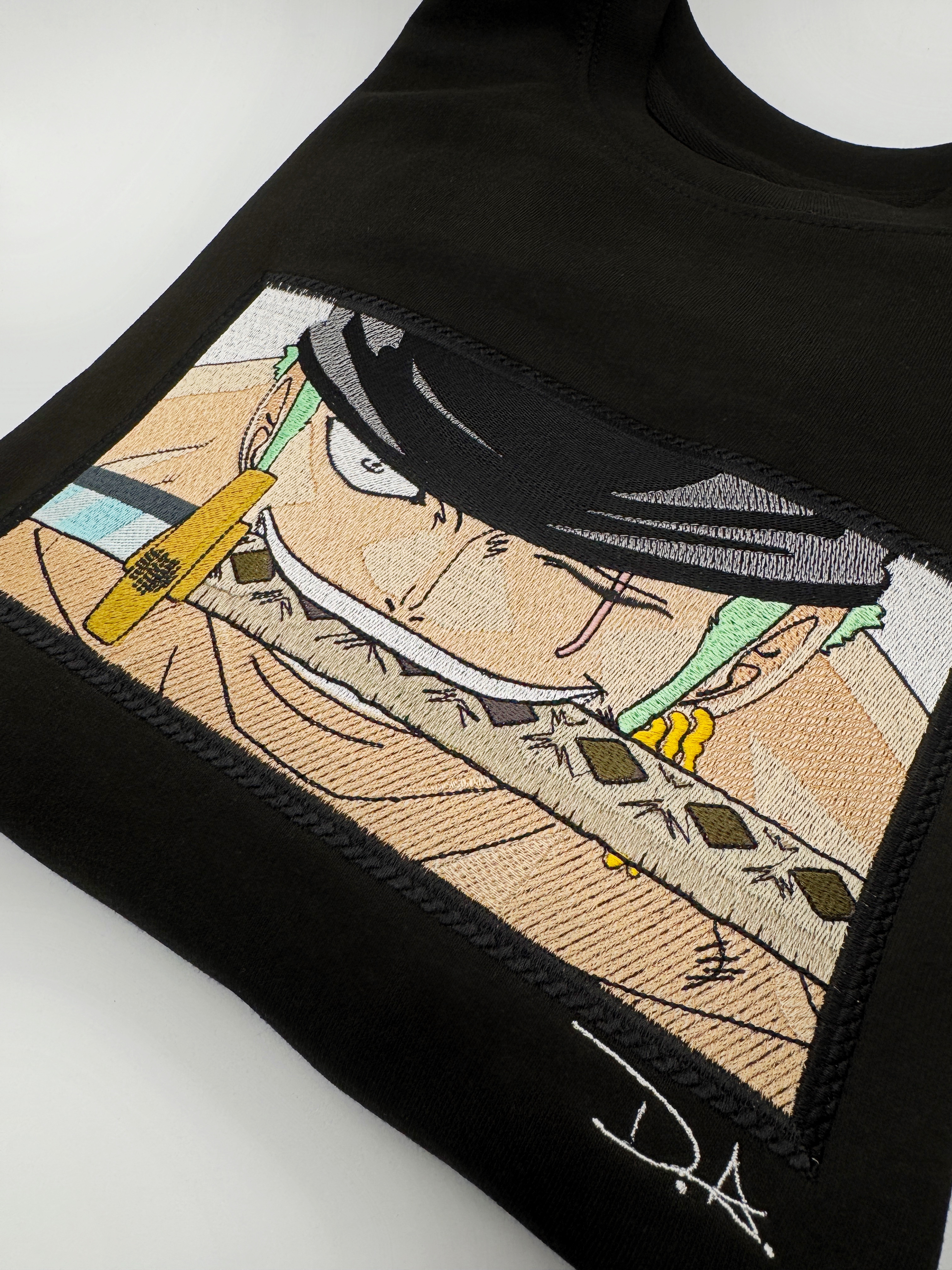 Zoro stile a 3 spade - Felpa ricamata