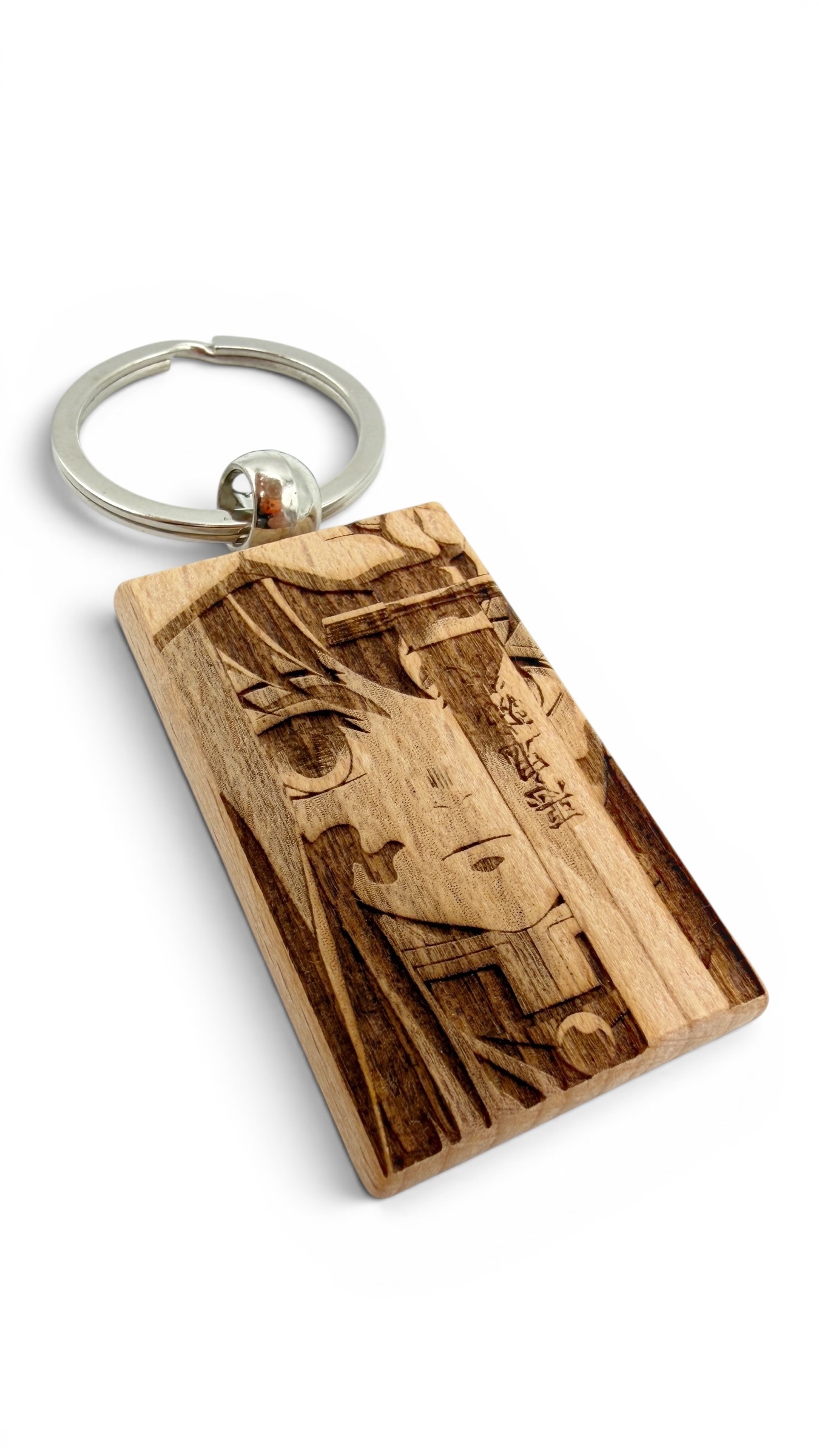 Muichiro Demon Slayer - Portachiavi in legno inciso 