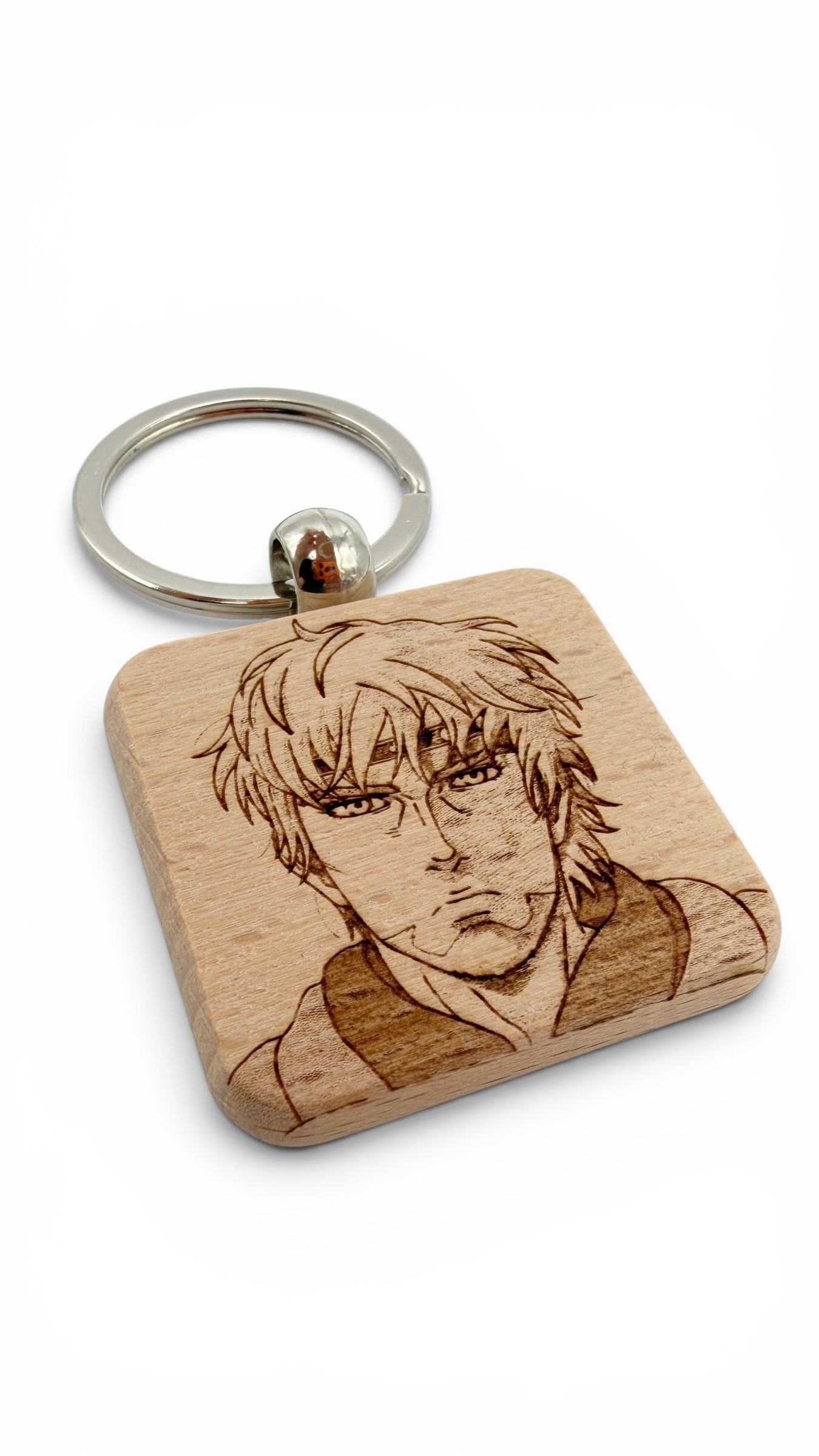 Canute Vinland Saga - Portachiavi in legno inciso 