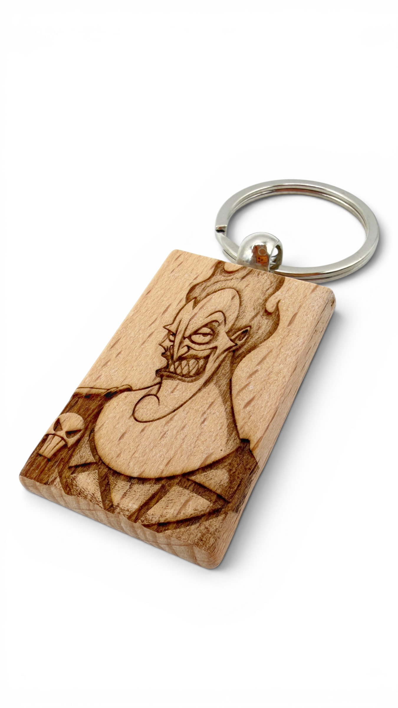 Ade Aladin - Portachiavi in legno inciso 