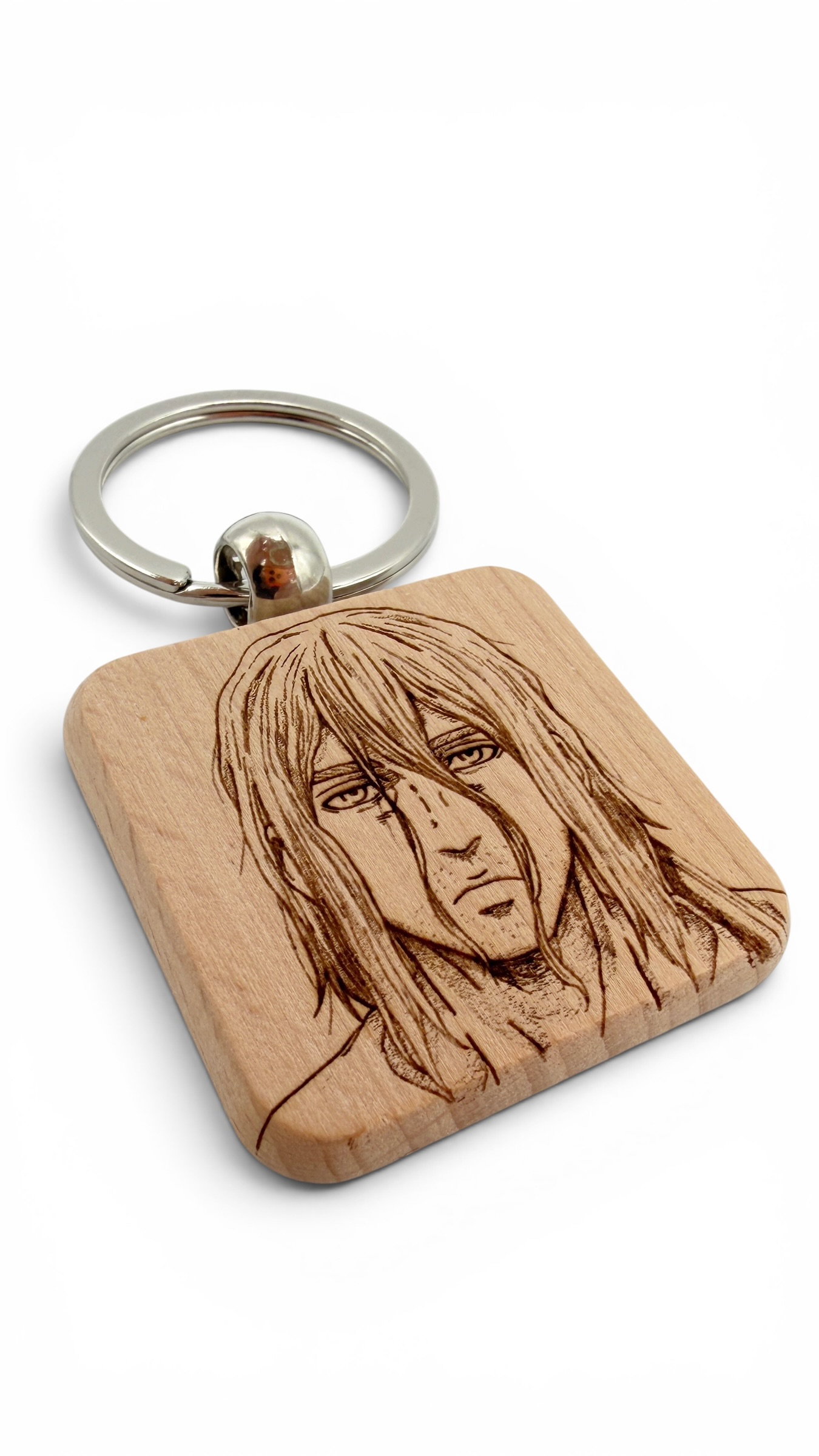 Thorfinn Vinland Saga - Portachiavi in legno inciso 