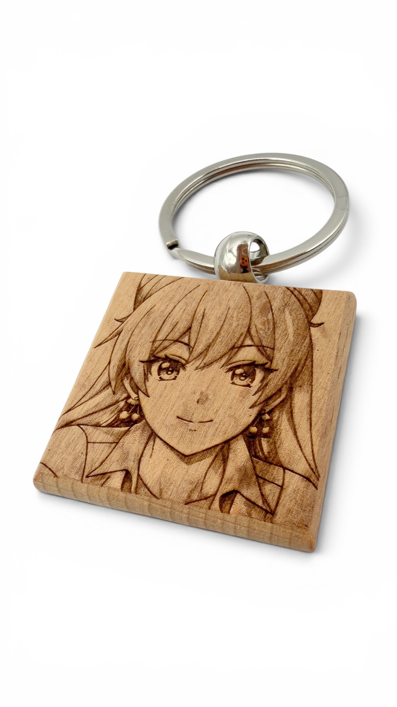 Akari More Than a Married Couple - Portachiavi in legno inciso 
