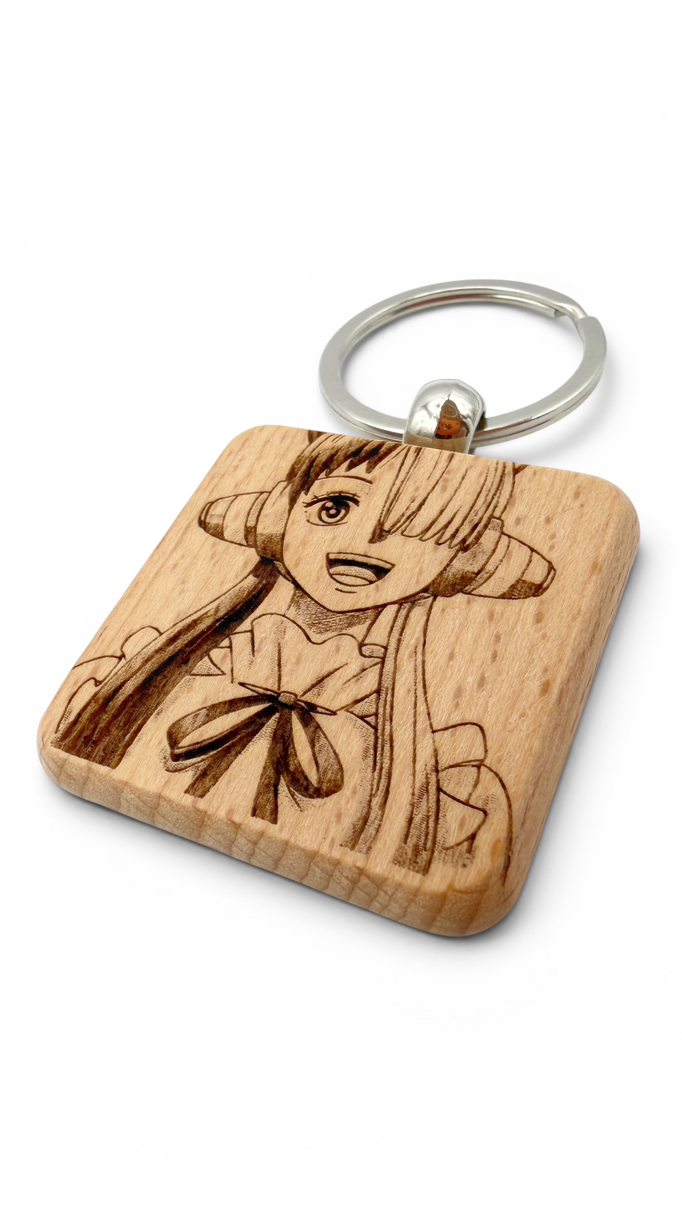 Uta One Piece - Portachiavi in legno inciso 