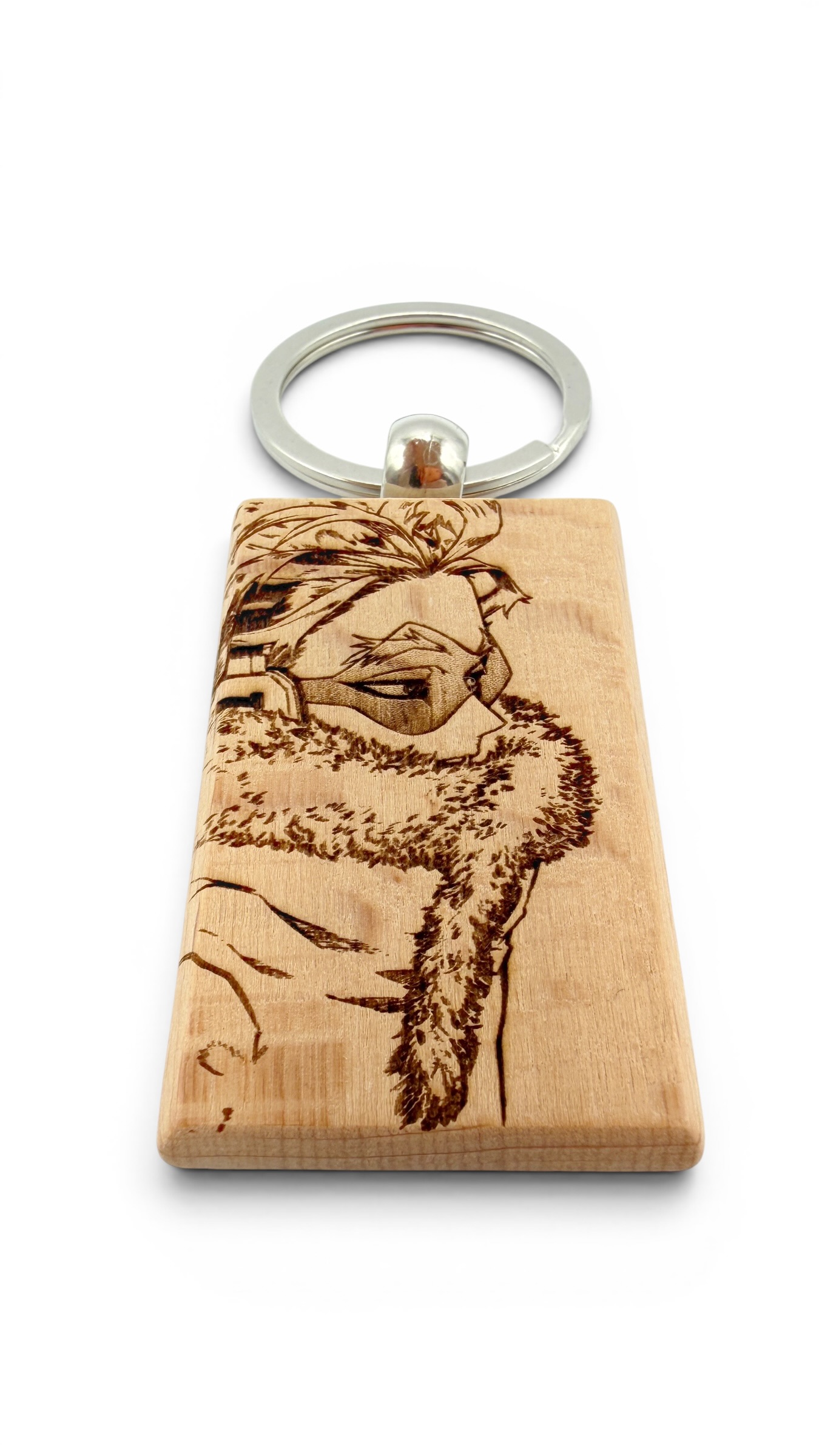 Hawks My hero accademia - Portachiavi in legno inciso 