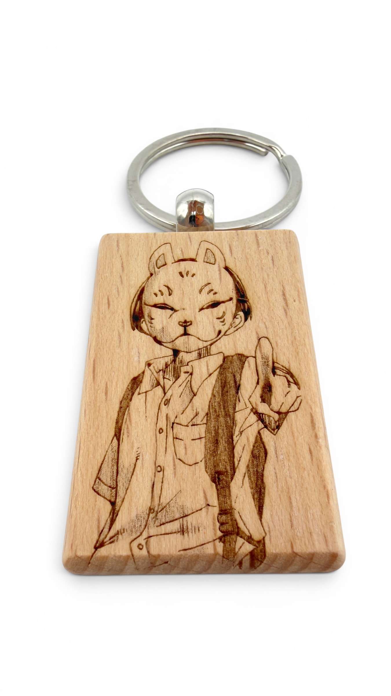 Kyotaro The dangers in my heart - Portachiavi in legno inciso 